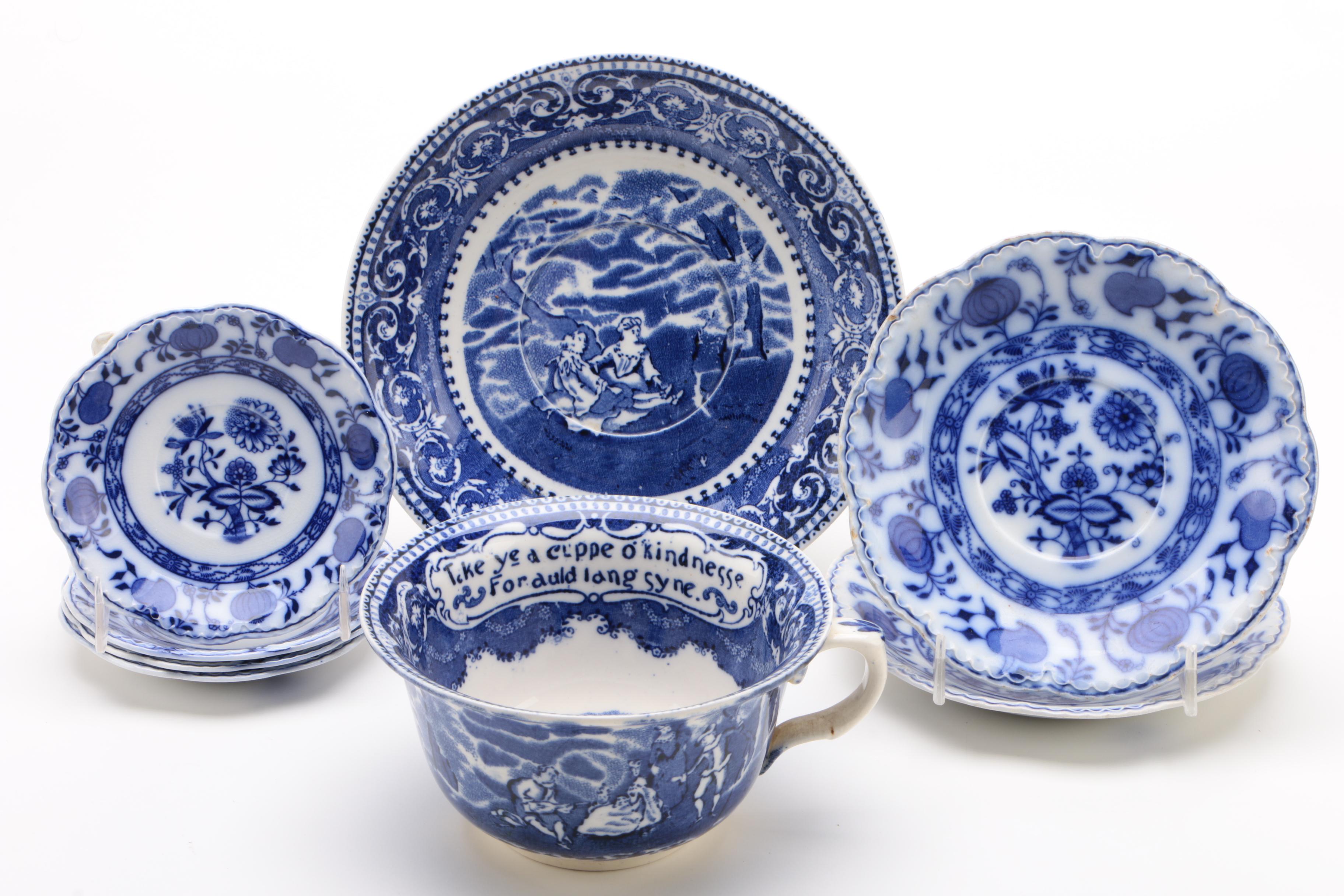 Johnson Brothers "Holland" Flow Blue Porcelain Dinnerware and More