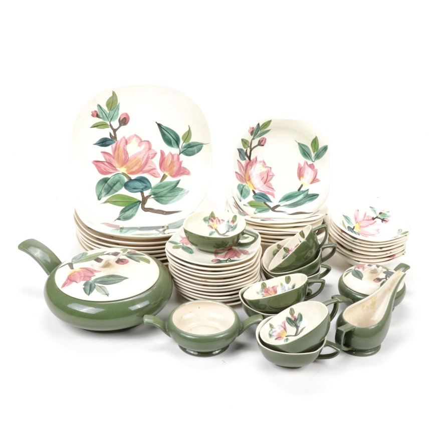 Red-Wing "Blossom Time" Hand-Painted Tableware, Mid-Century
