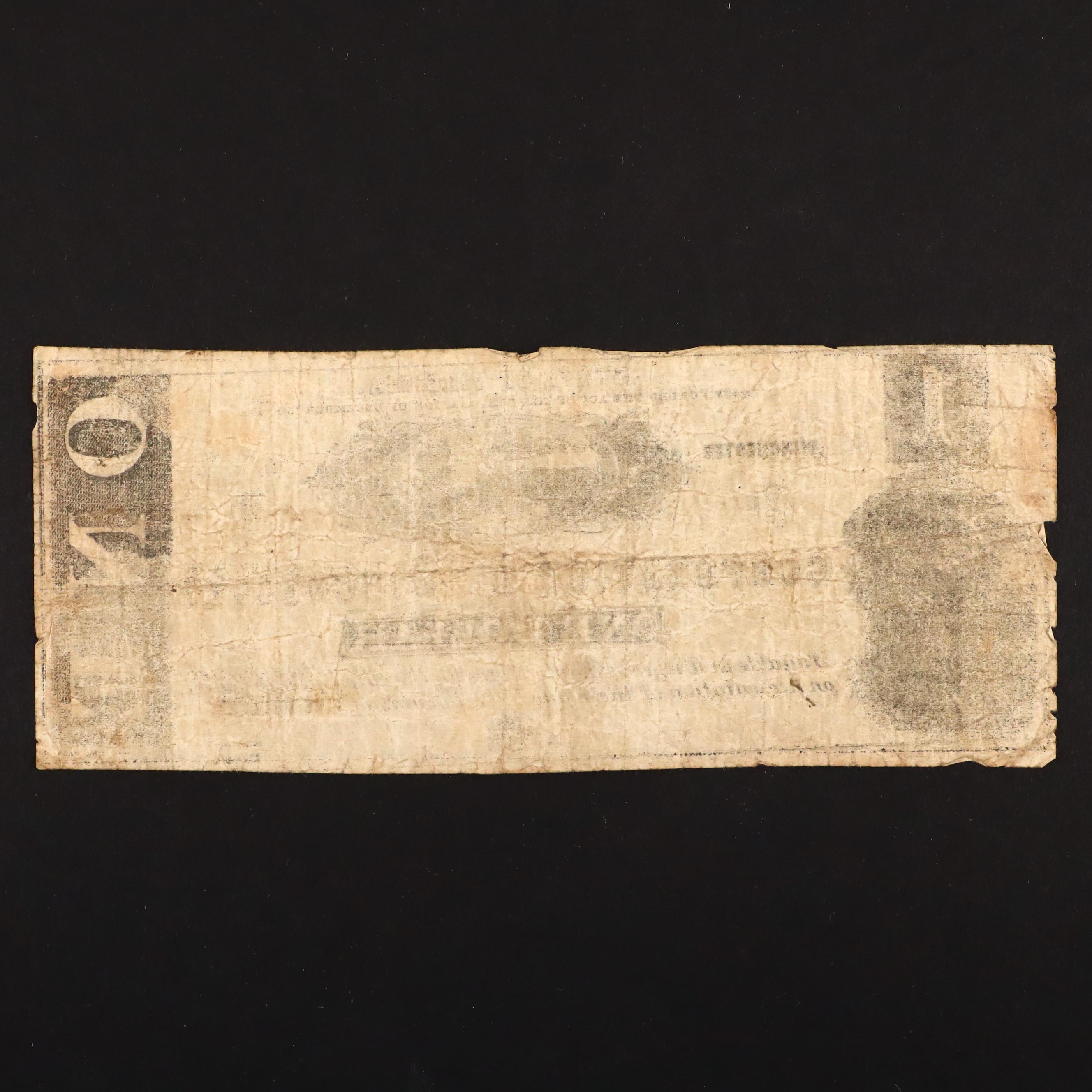 Seven Different Circa 1860 Obsolete Currency Notes