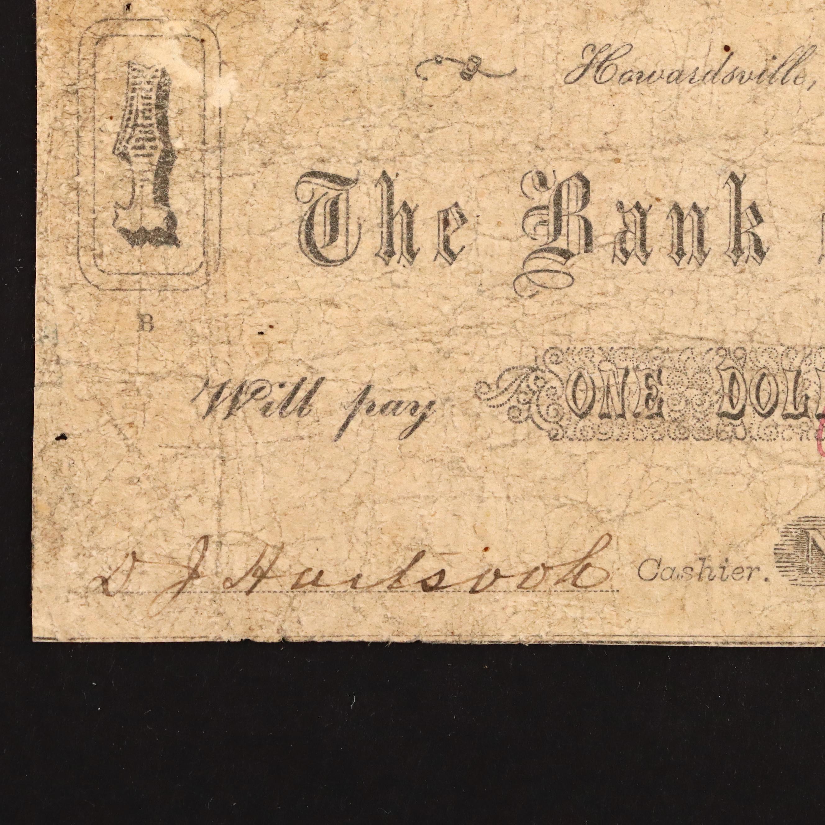 Seven Different Circa 1860 Obsolete Currency Notes