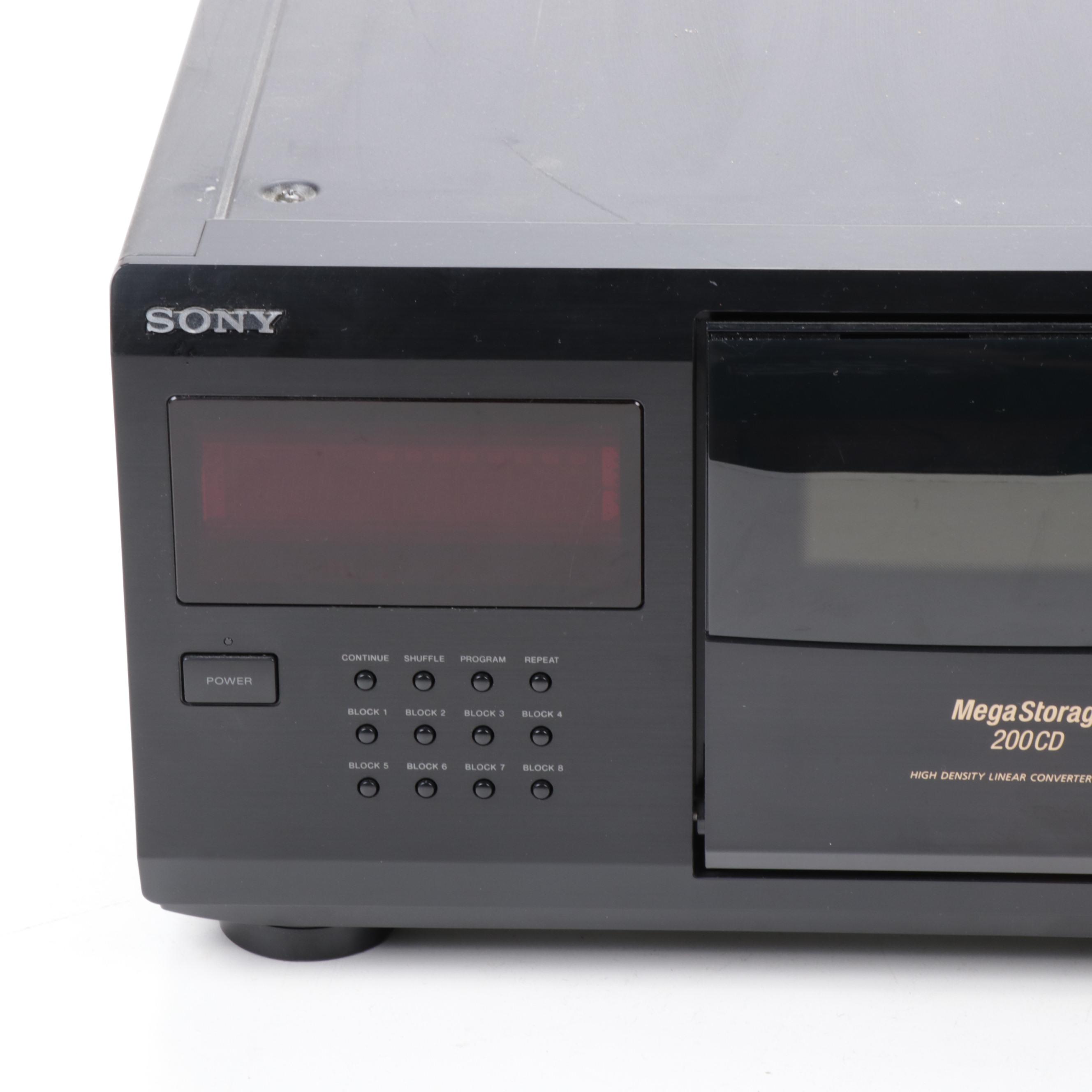 Sony "Mega Storage 200CD" Compact Disc Player