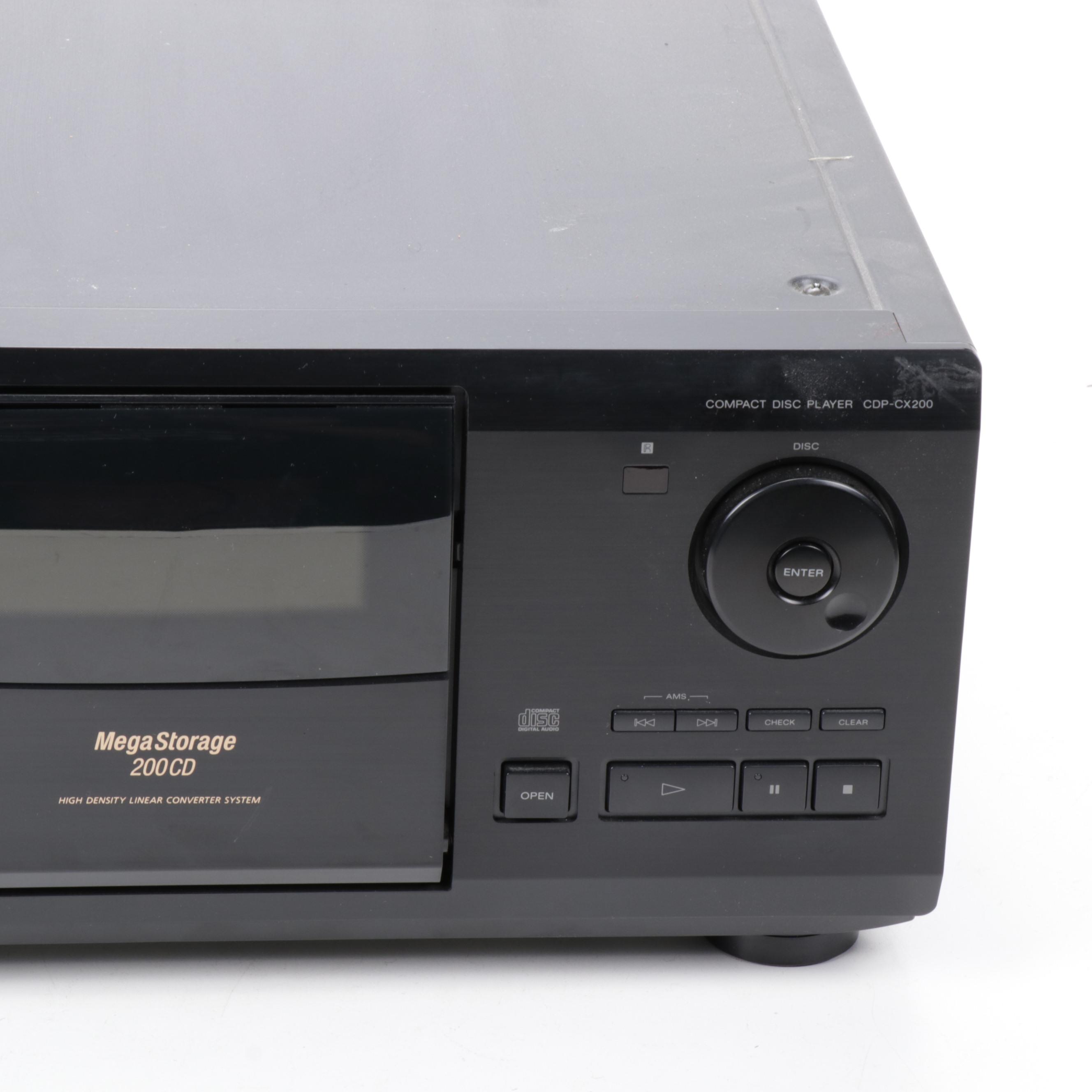 Sony "Mega Storage 200CD" Compact Disc Player