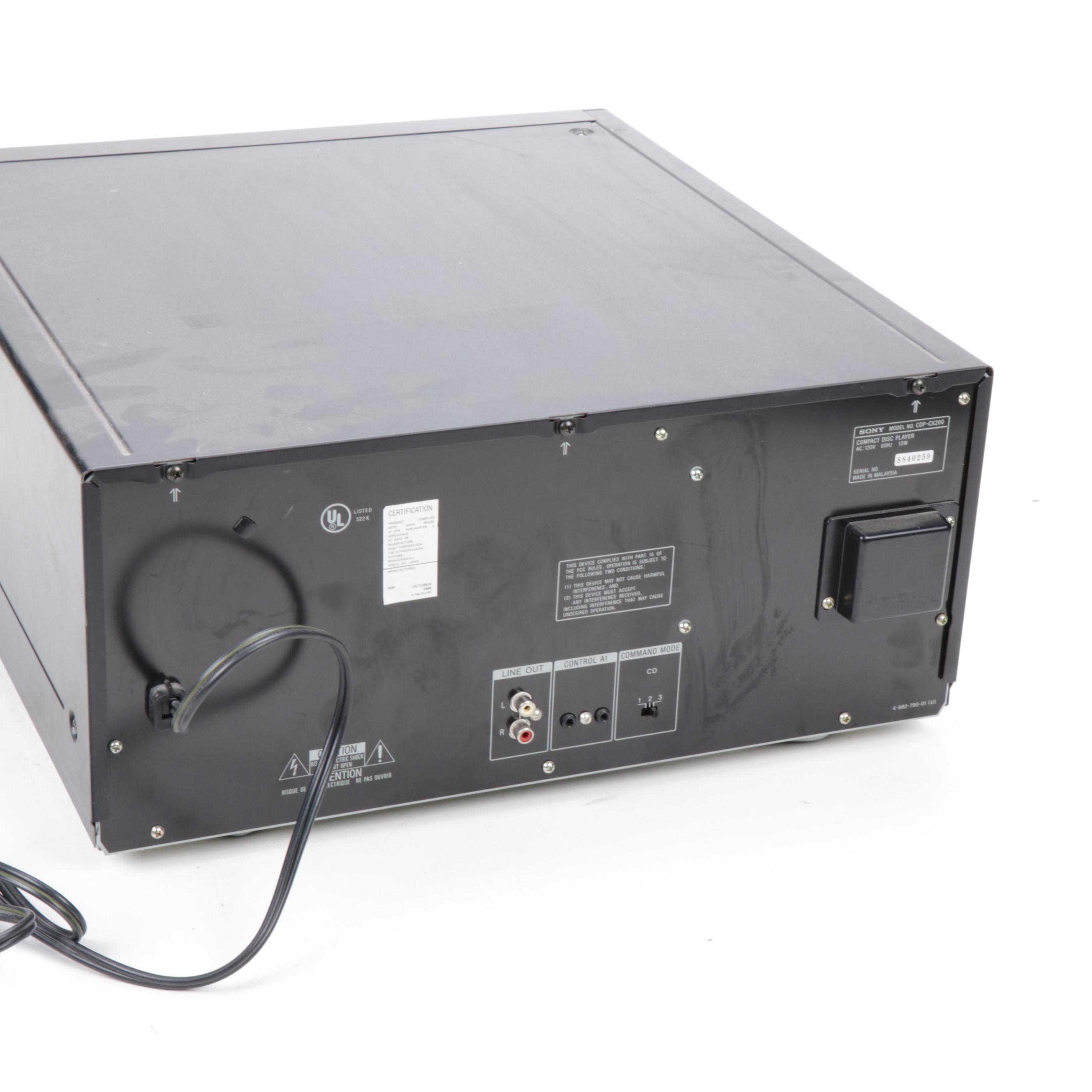 Sony "Mega Storage 200CD" Compact Disc Player