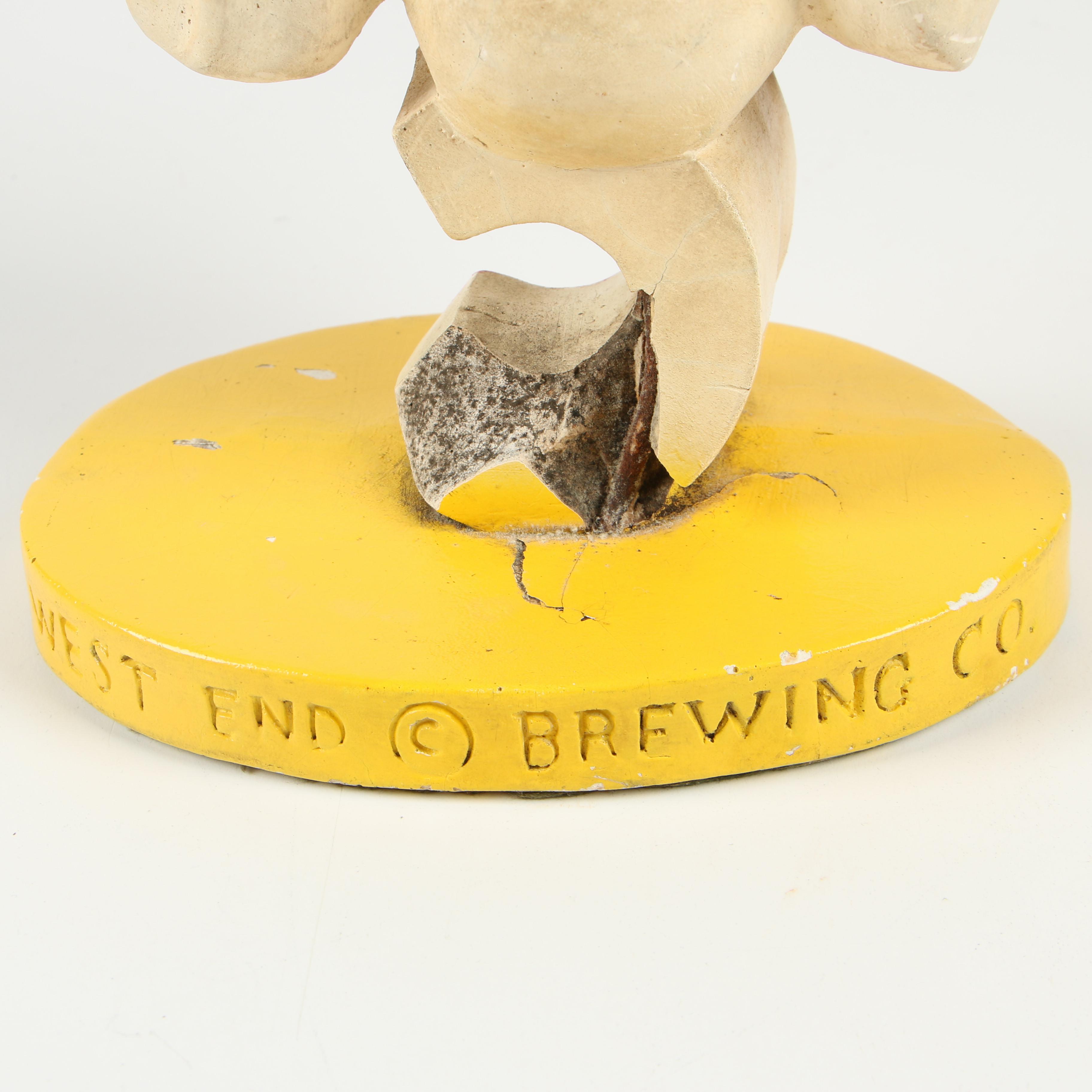 Utica Club "Uncle Charlie" Cast Plaster Figurine "U. C. For Me", Early 20th C.