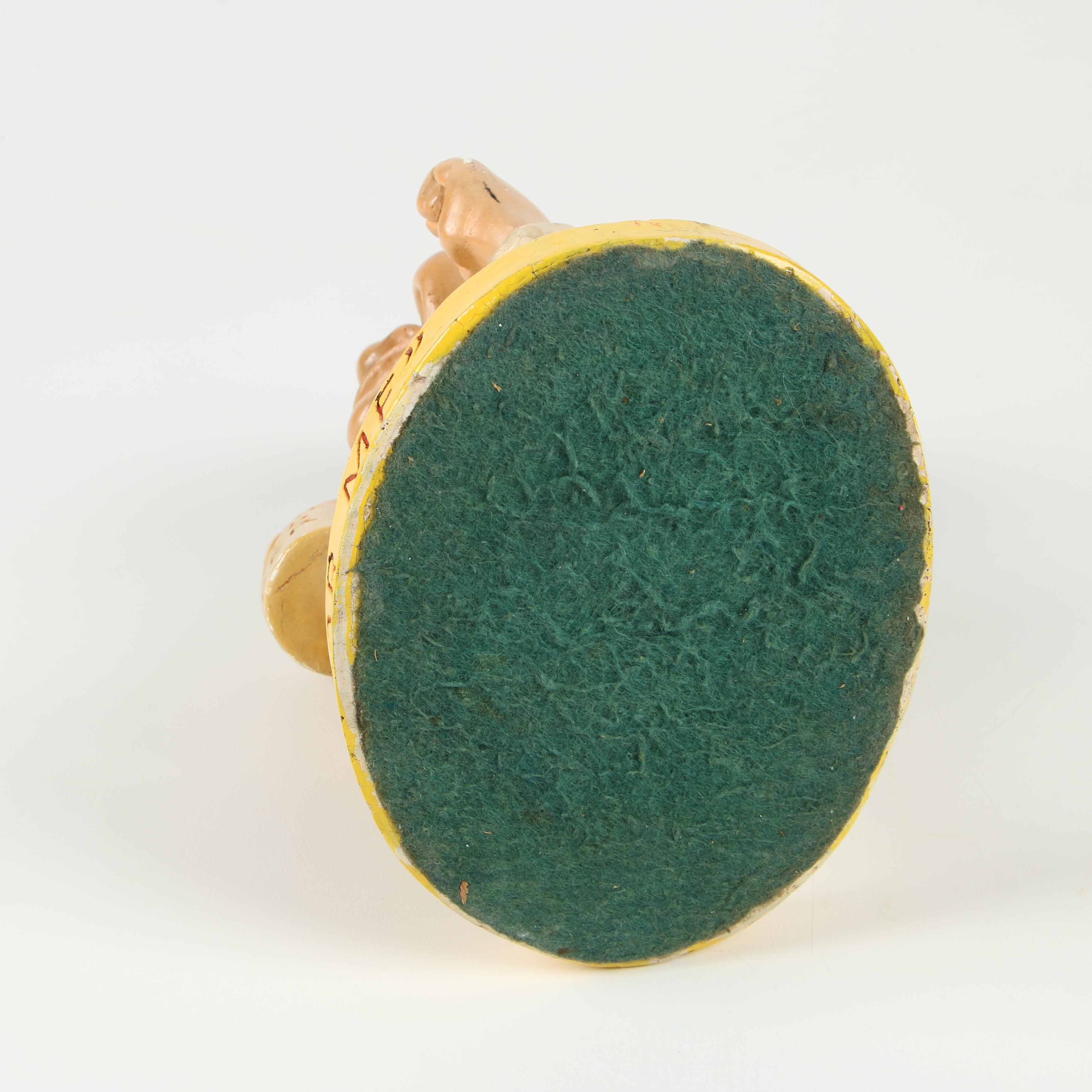 Utica Club "Uncle Charlie" Cast Plaster Figurine "U. C. For Me", Early 20th C.