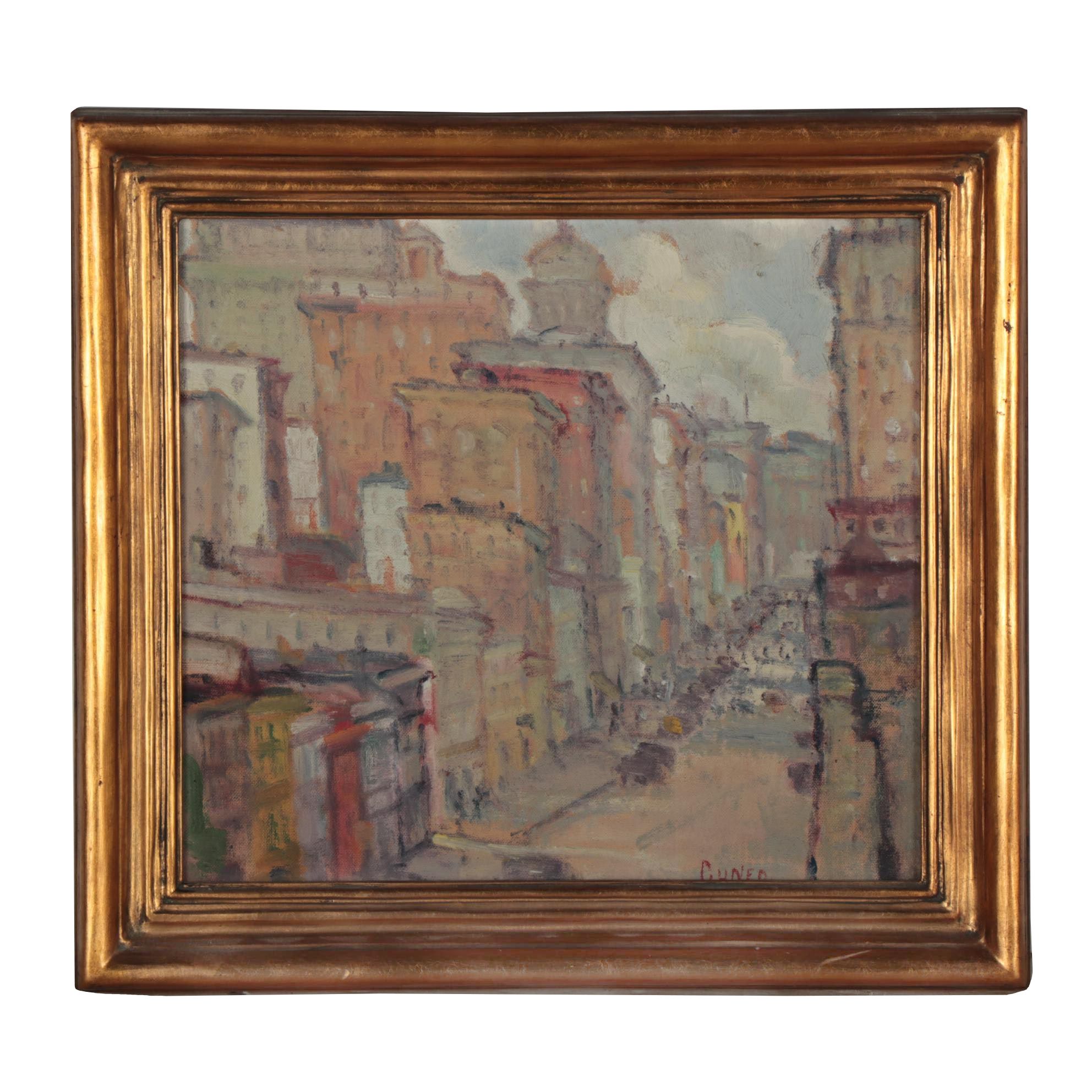 Rinaldo Cuneo Oil Painting "Montgomery Street"