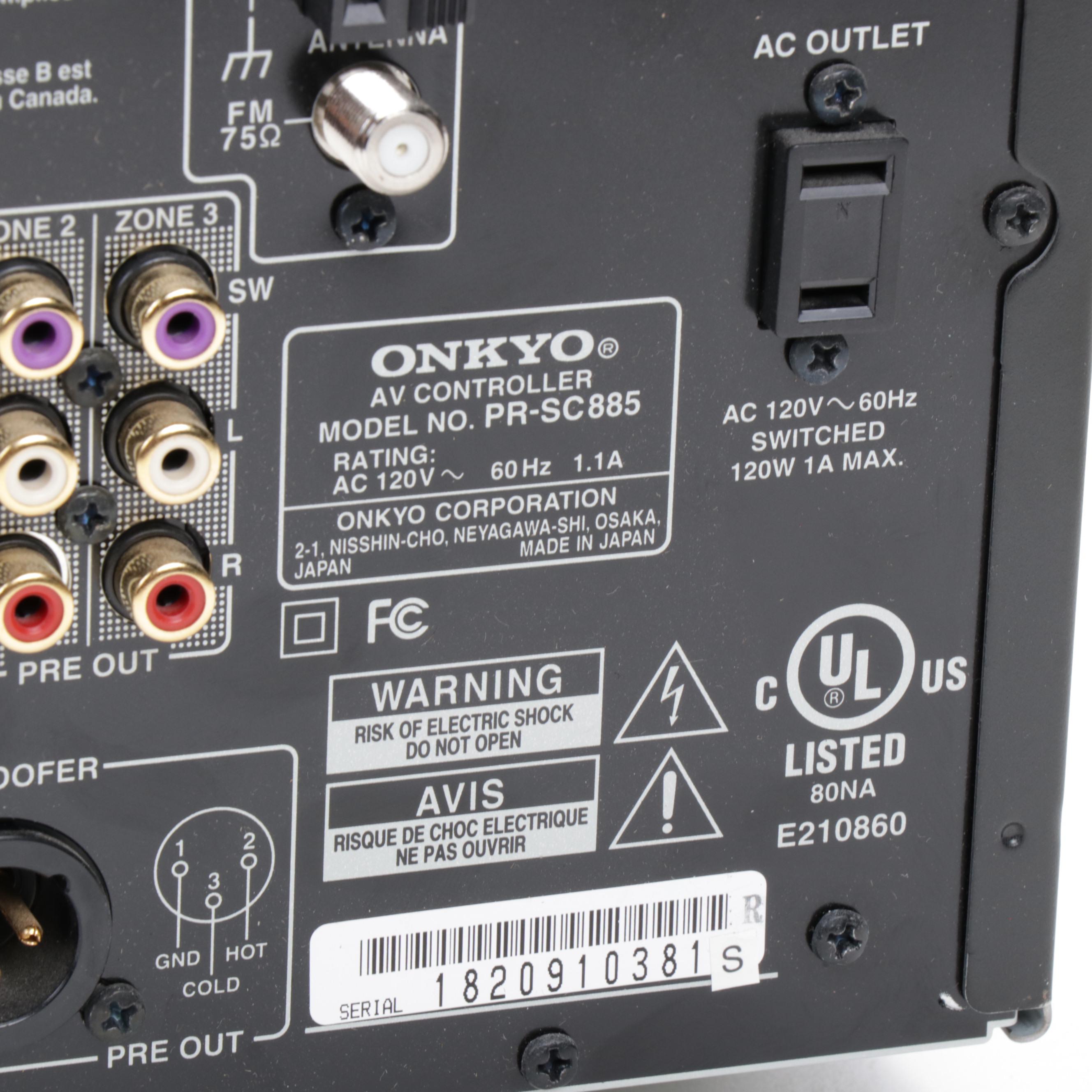 Onkyo THX Ultra Surround EX Receiver