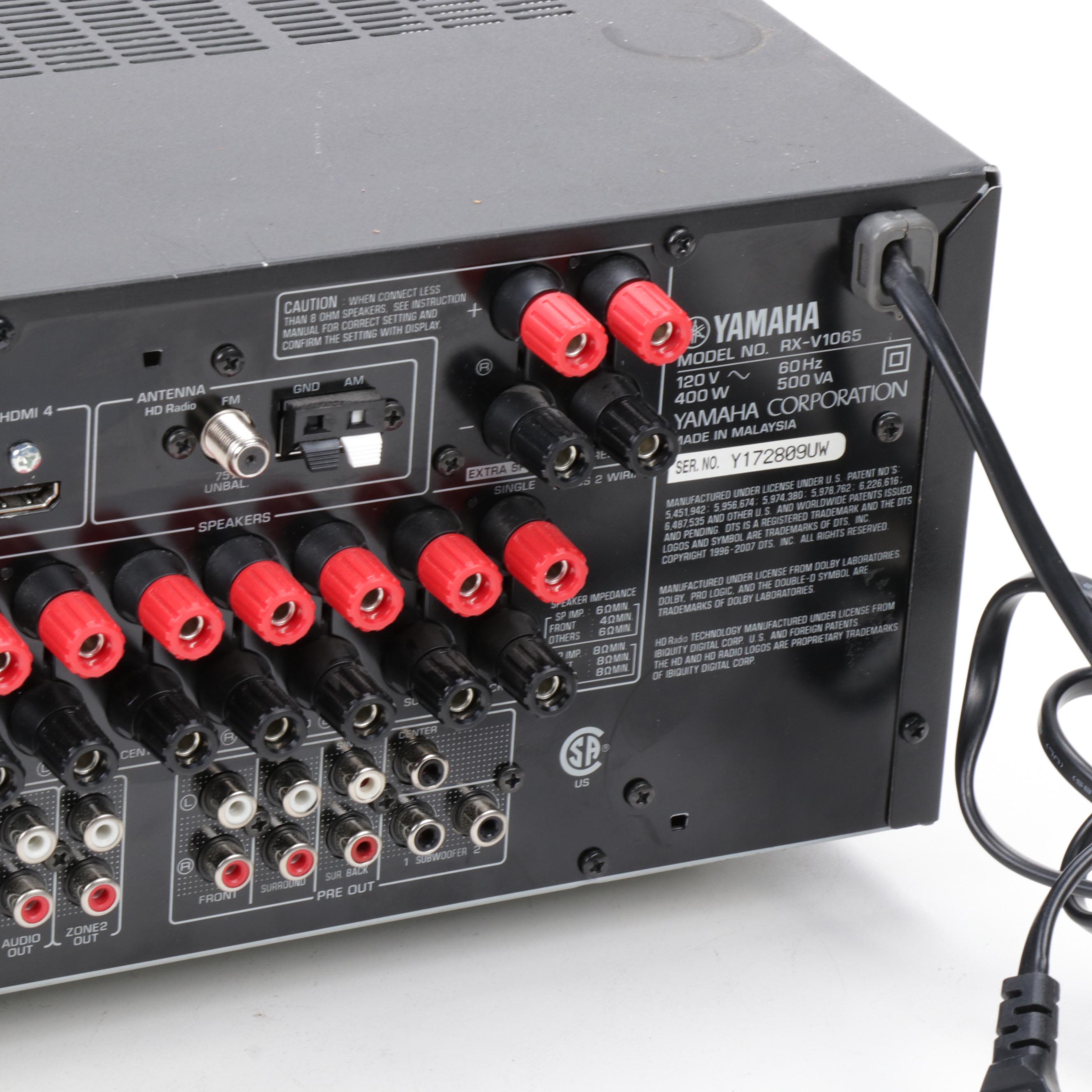 Yamaha Natural Sound AV Receiver RX-V1065