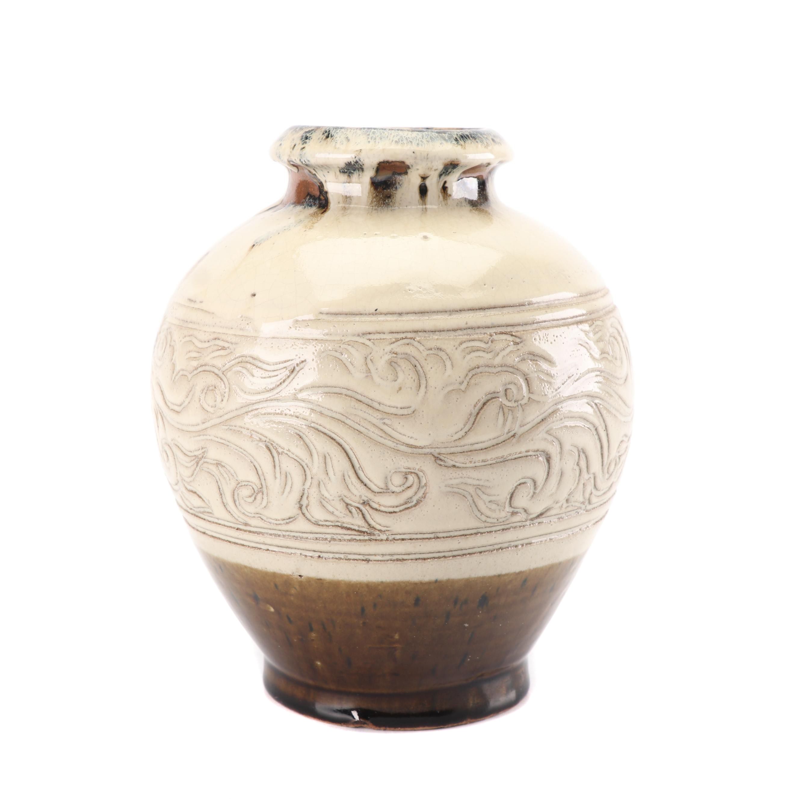 Sakuma Totaro Japanese Mashiko Mingei Art Pottery Vase