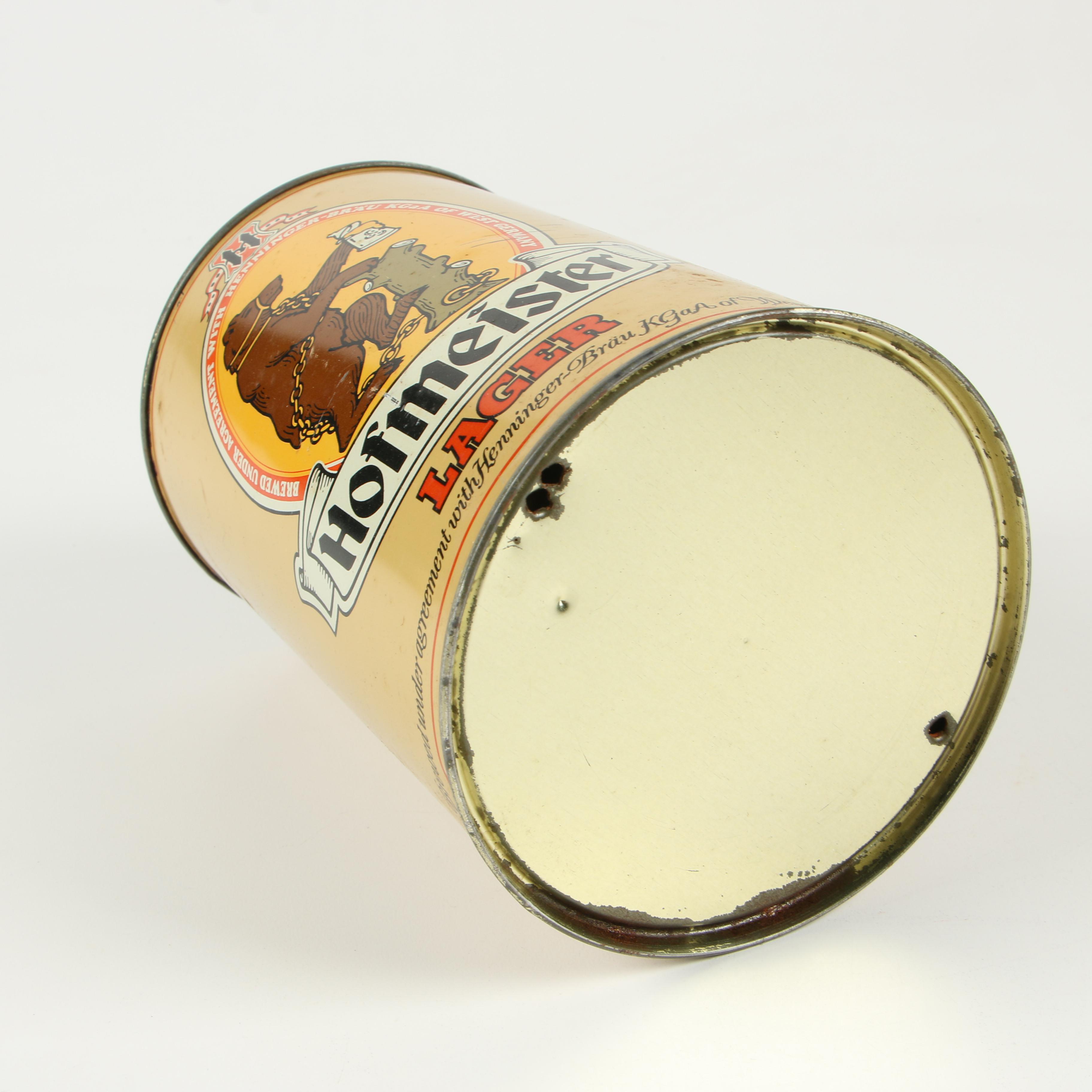 Heineken and Other 22.2 Liter Flat Top Beer Cans