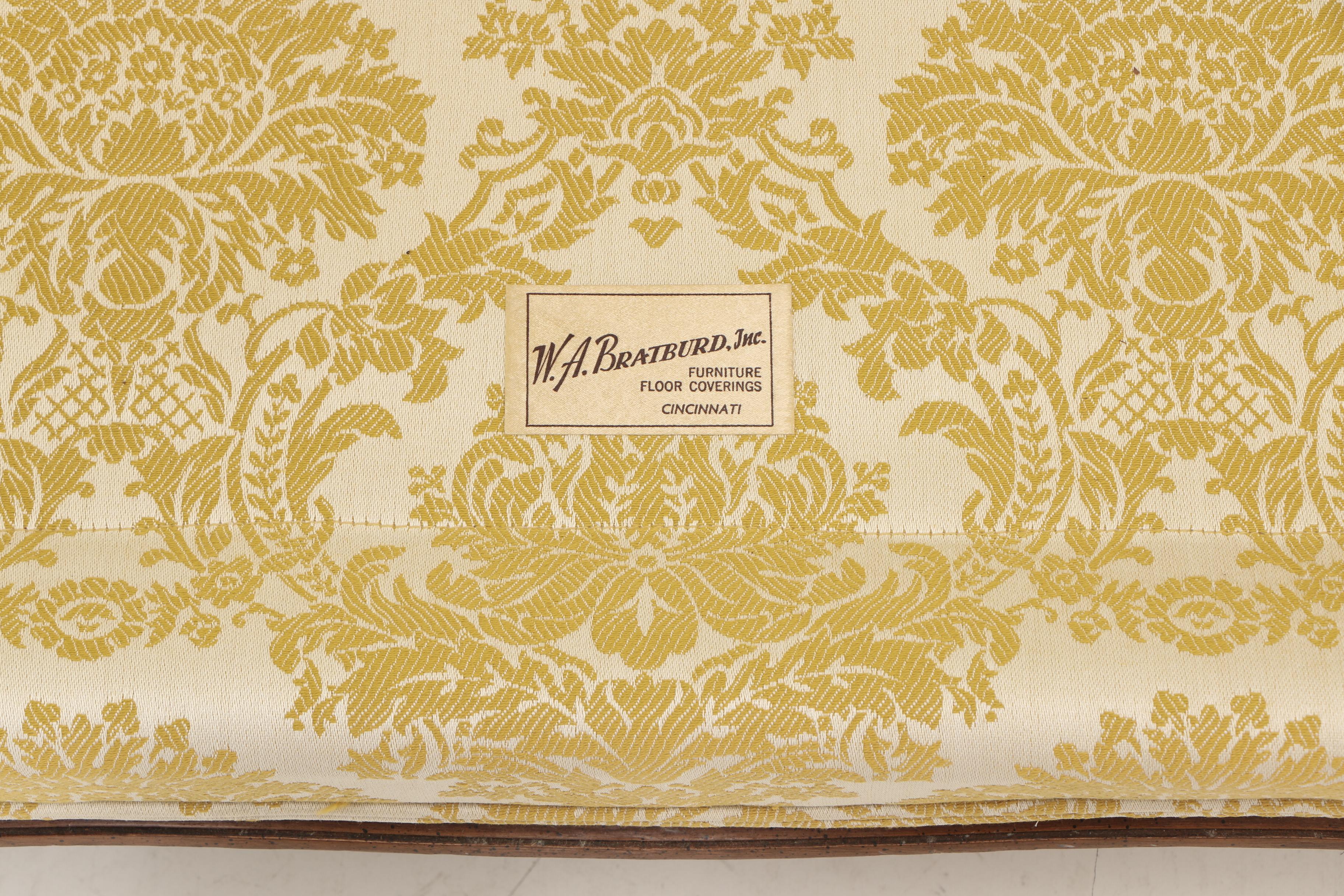 Carlton McLendon Furniture Co., Louis XV Style Walnut Loveseat, Mid 20th Century