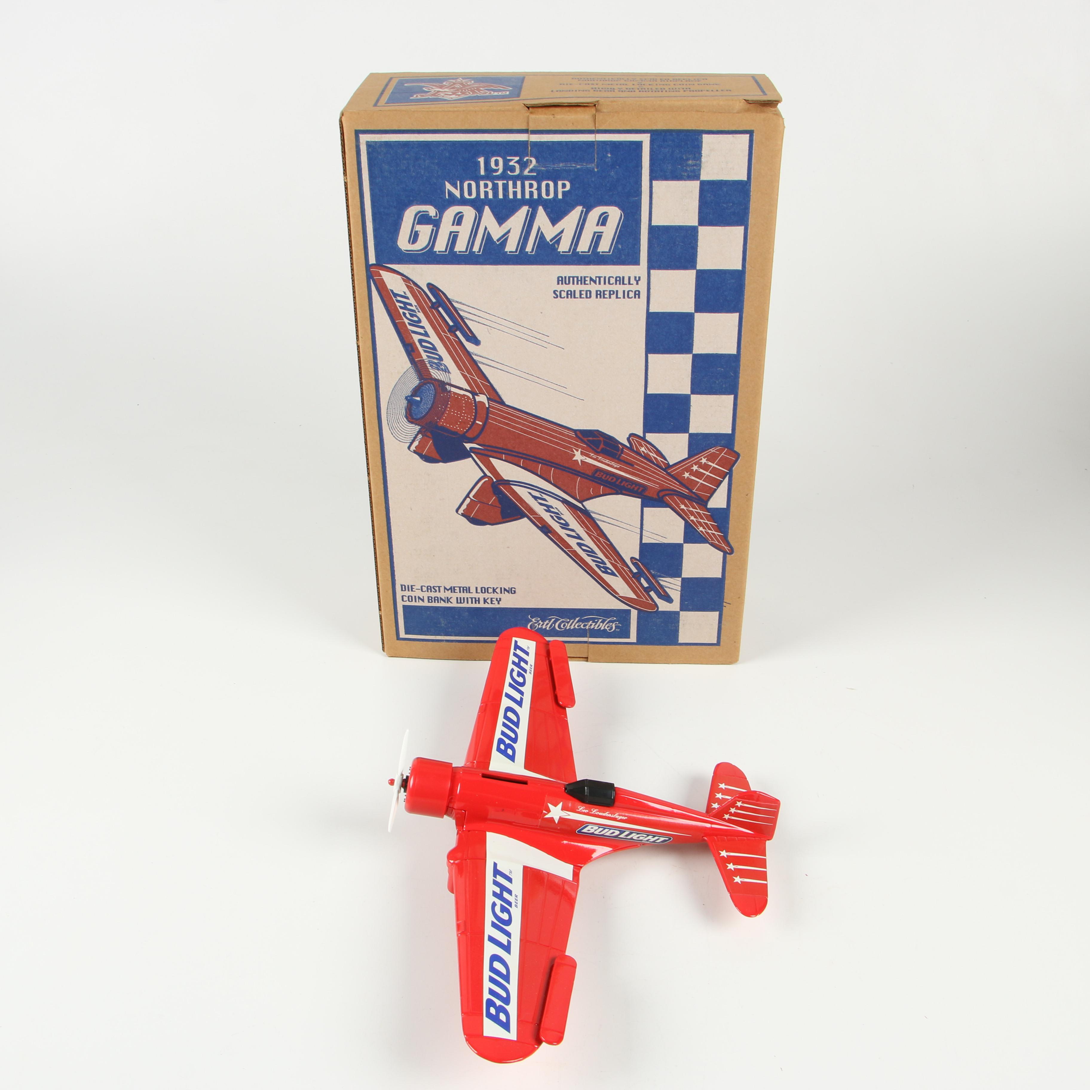 Ertl Co. Diecast Metal Model Airplane Coin Banks