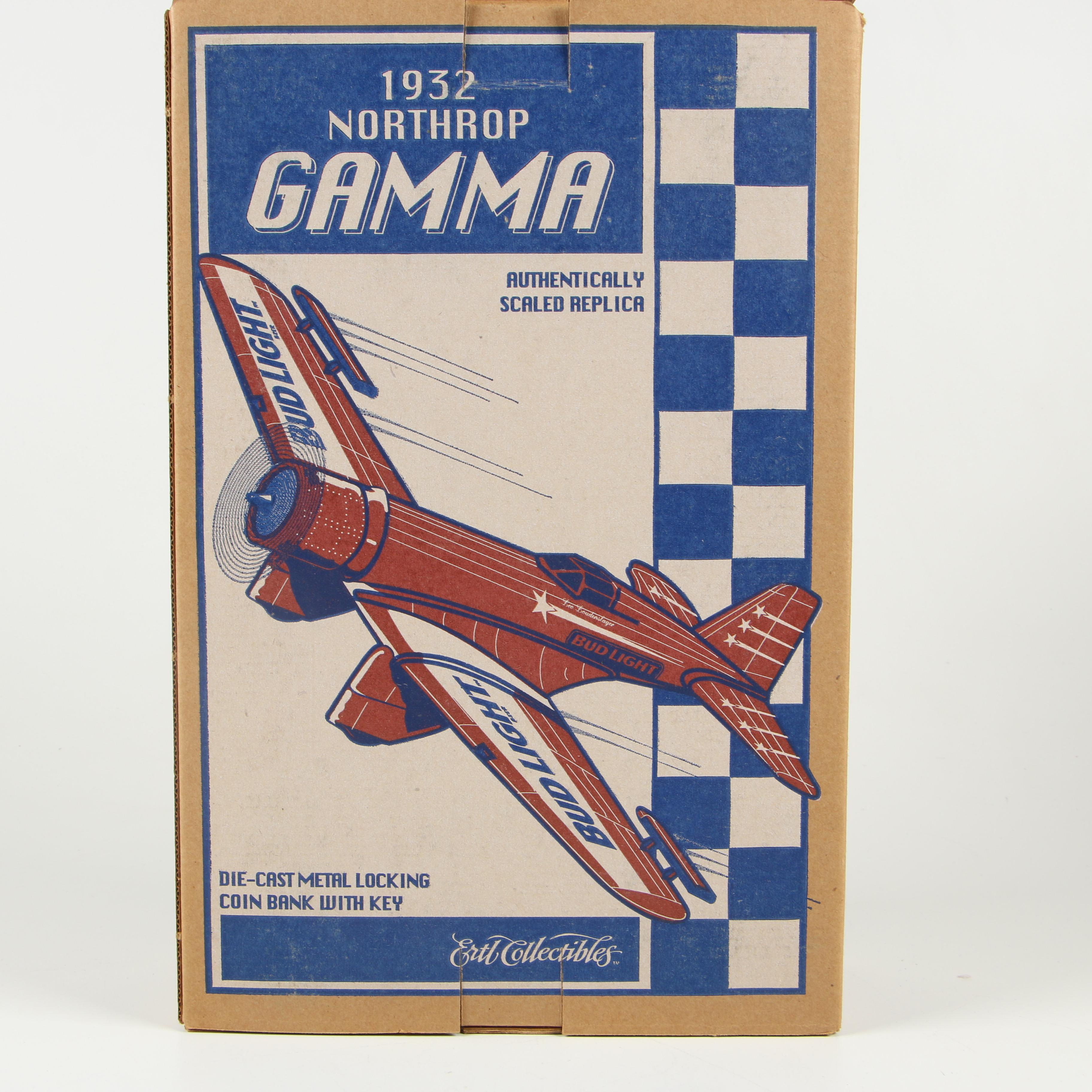 Ertl Co. Diecast Metal Model Airplane Coin Banks