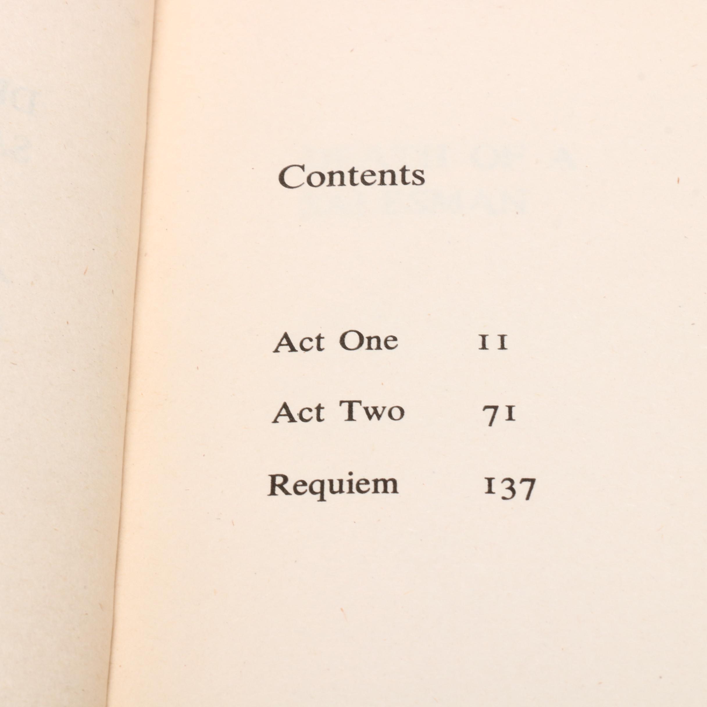 Signed "Death of a Salesman" by Arthur Miller, 1986  Visual COA