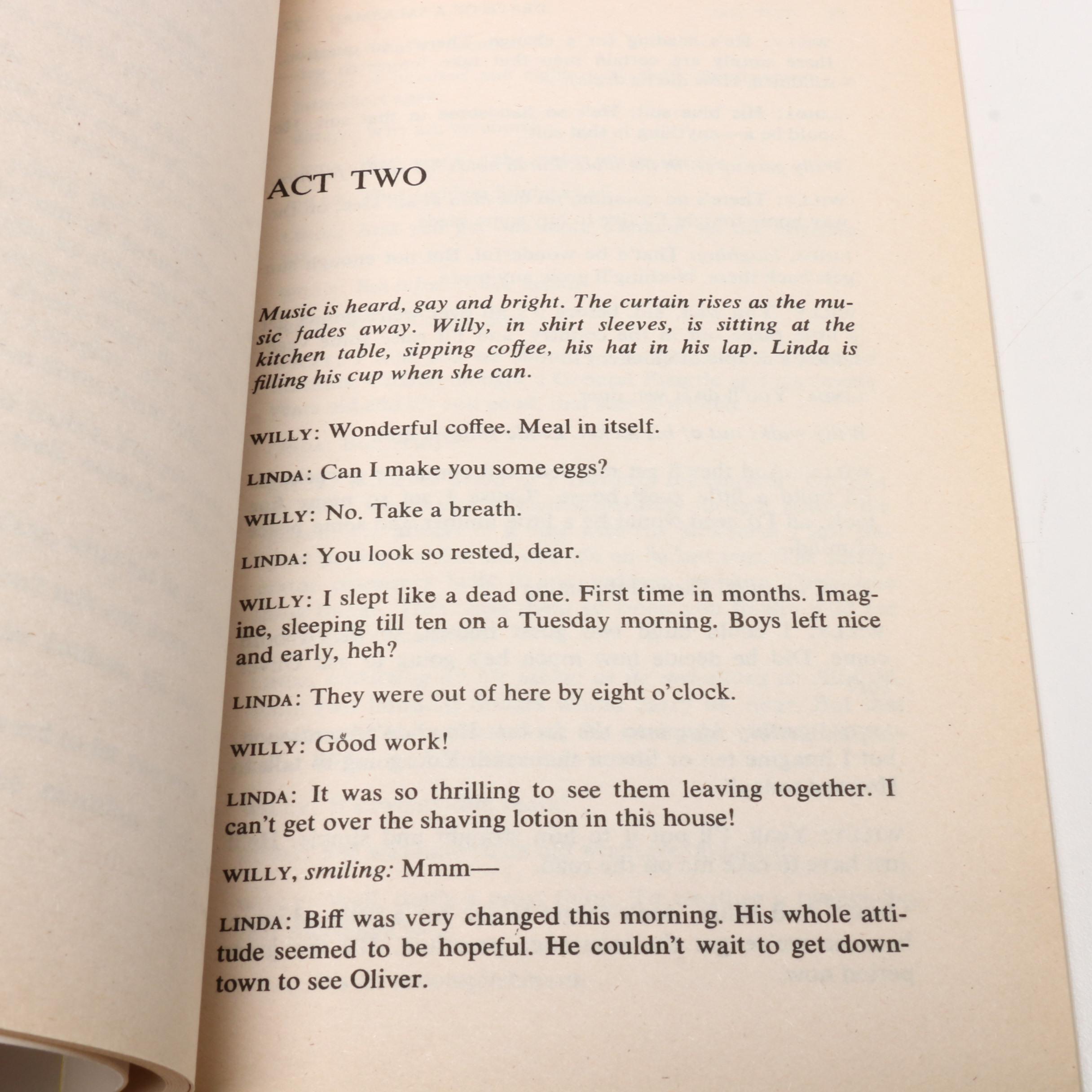 Signed "Death of a Salesman" by Arthur Miller, 1986  Visual COA