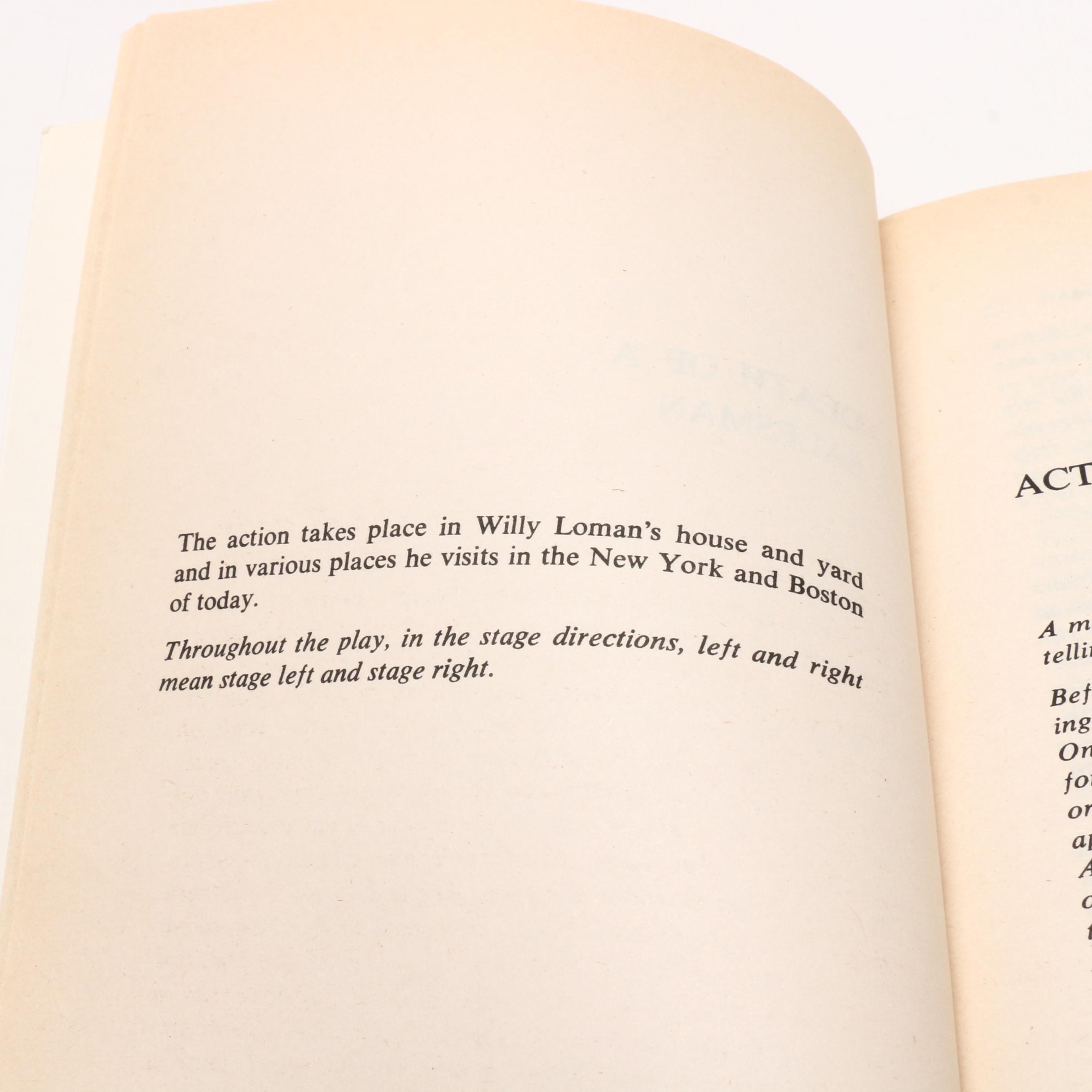 Signed "Death of a Salesman" by Arthur Miller, 1986  Visual COA