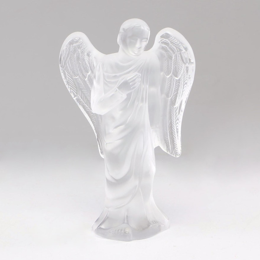 Lalique Crystal "Gabriel" Angel Figurine