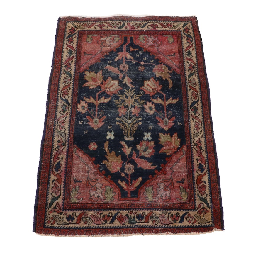 Hand-Knotted Persian Malayer Wool Rug