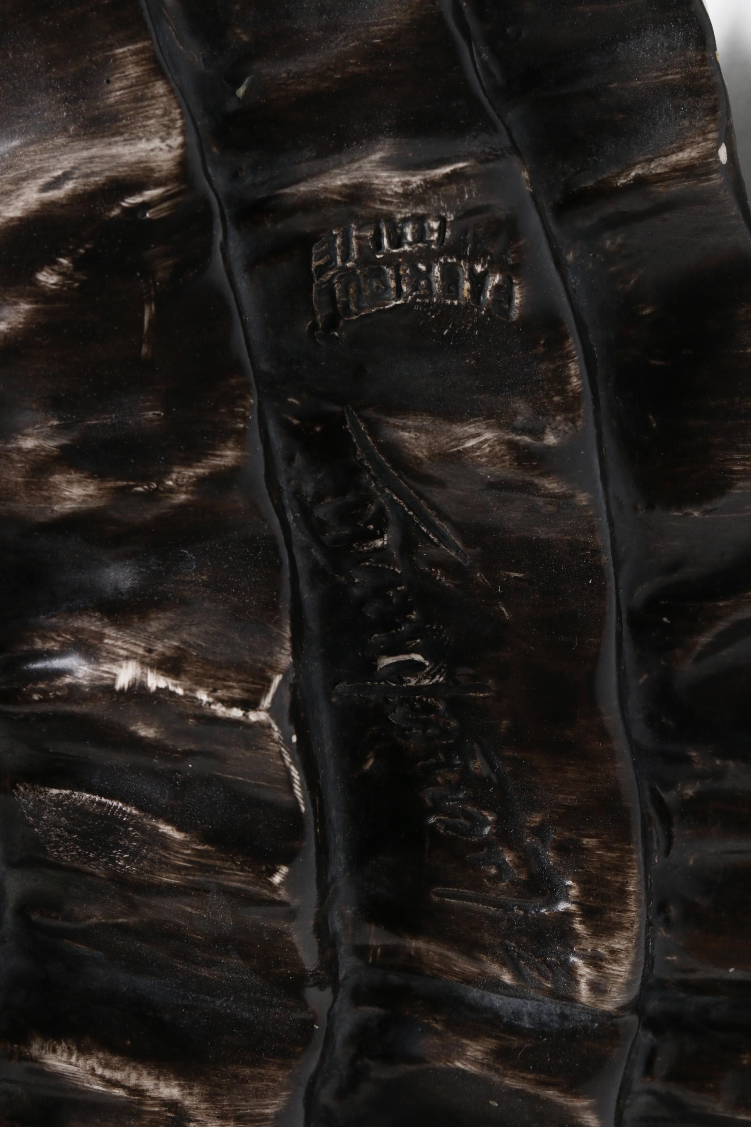 Hand-Painted Italian Porcelain Woman Figurine Holding Flowers, Circa 1960s