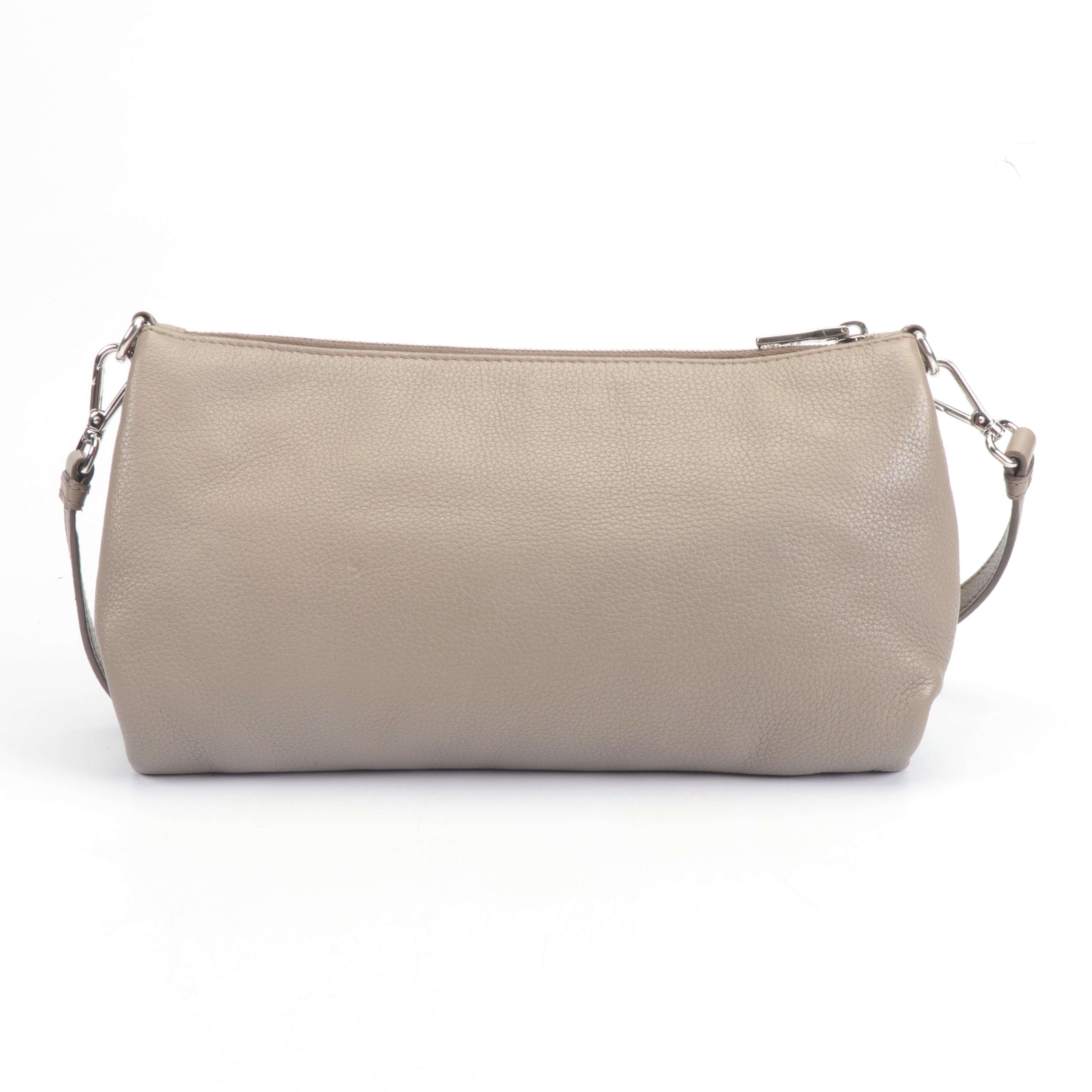 Prada Daino Leather Crossbody Bag in Taupe