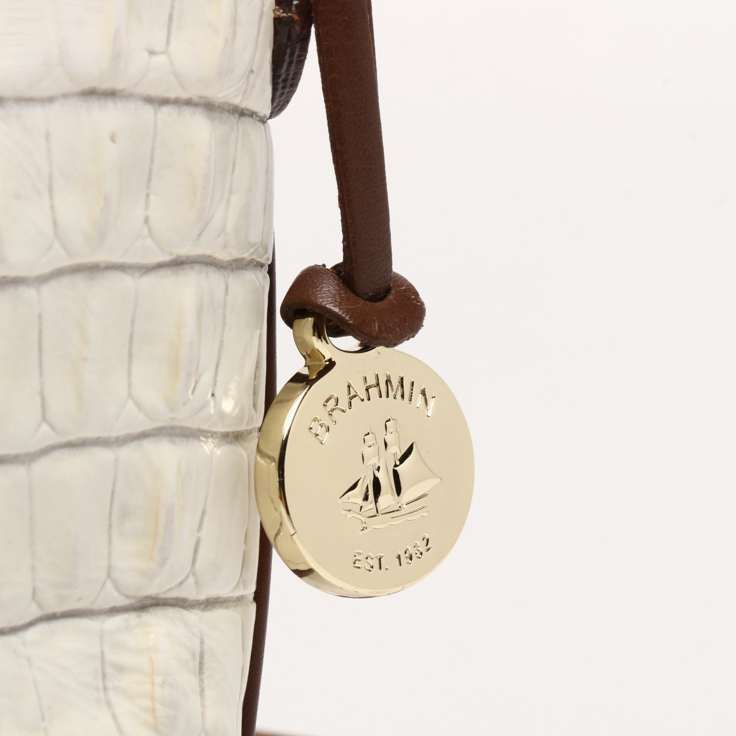 Brahmin Python Print Shoulder Bag and Croc Embossed Leather Crossbody Bag