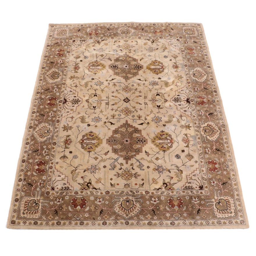 Hand-Tufted Indian Kalaty Empire Collection Wool Room Sized Rug