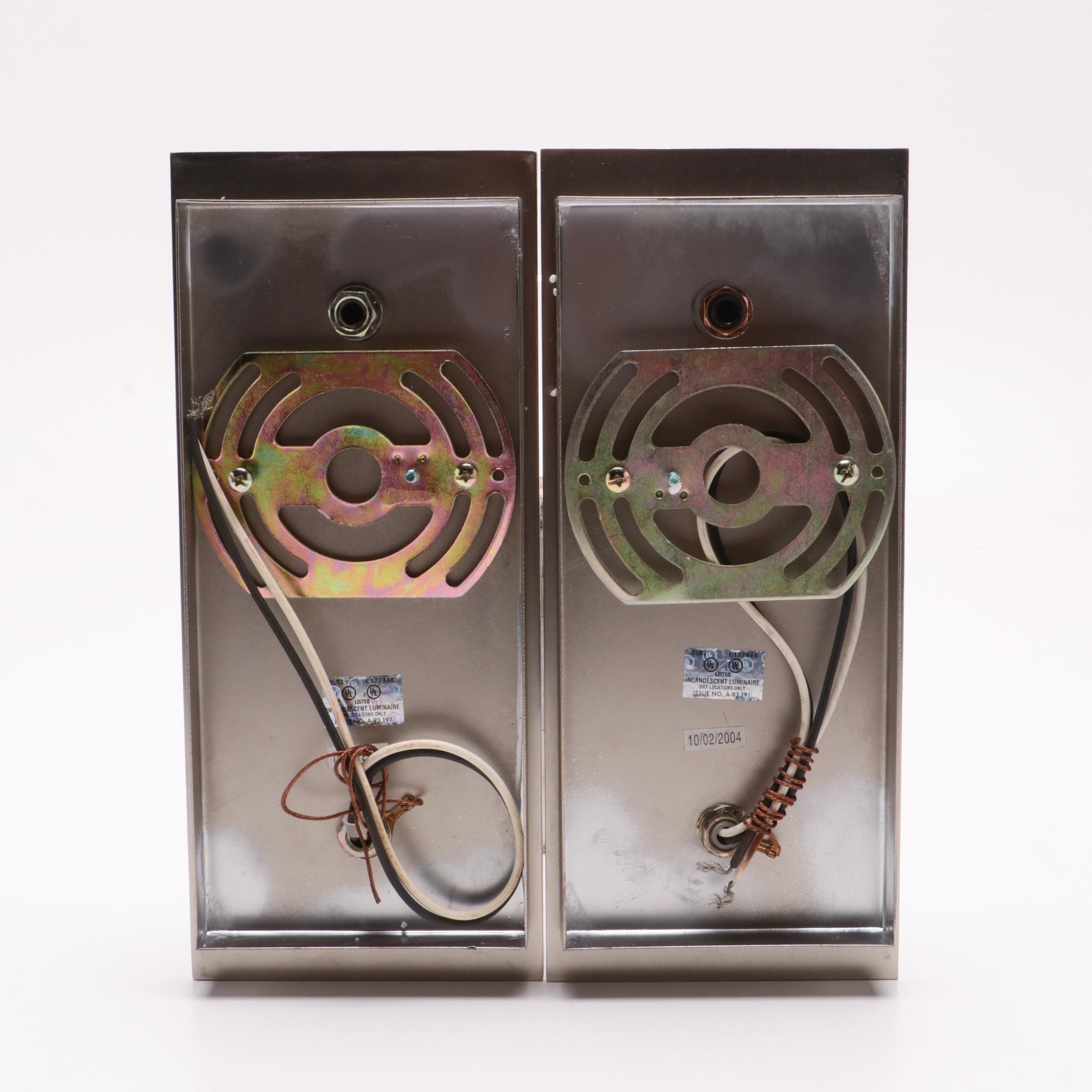 Kalco Contemporary Wall Sconces, Pair