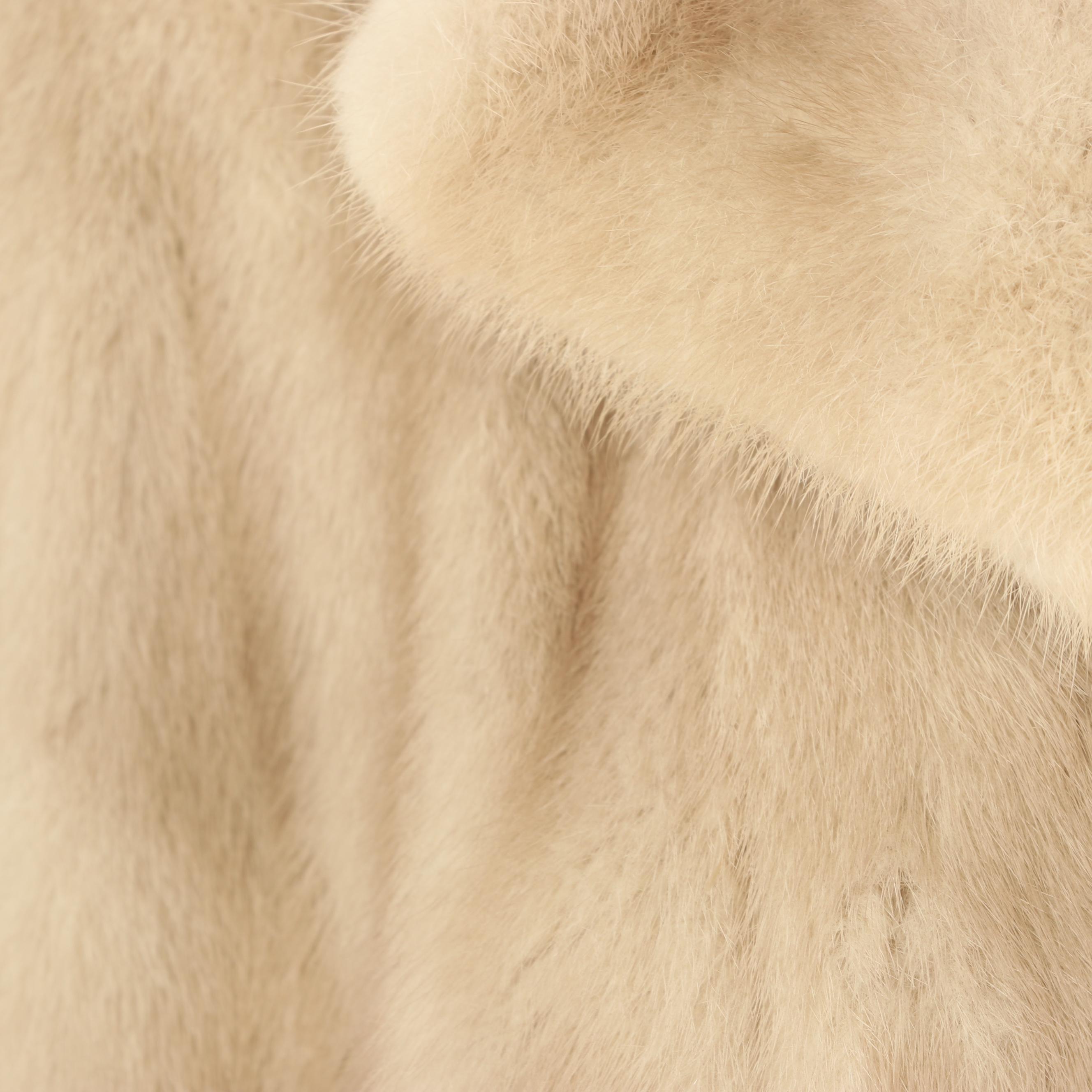 Emba Pearl Natural Pale Beige Mink Fur Jacket from Yudofsky Furriers, Vintage