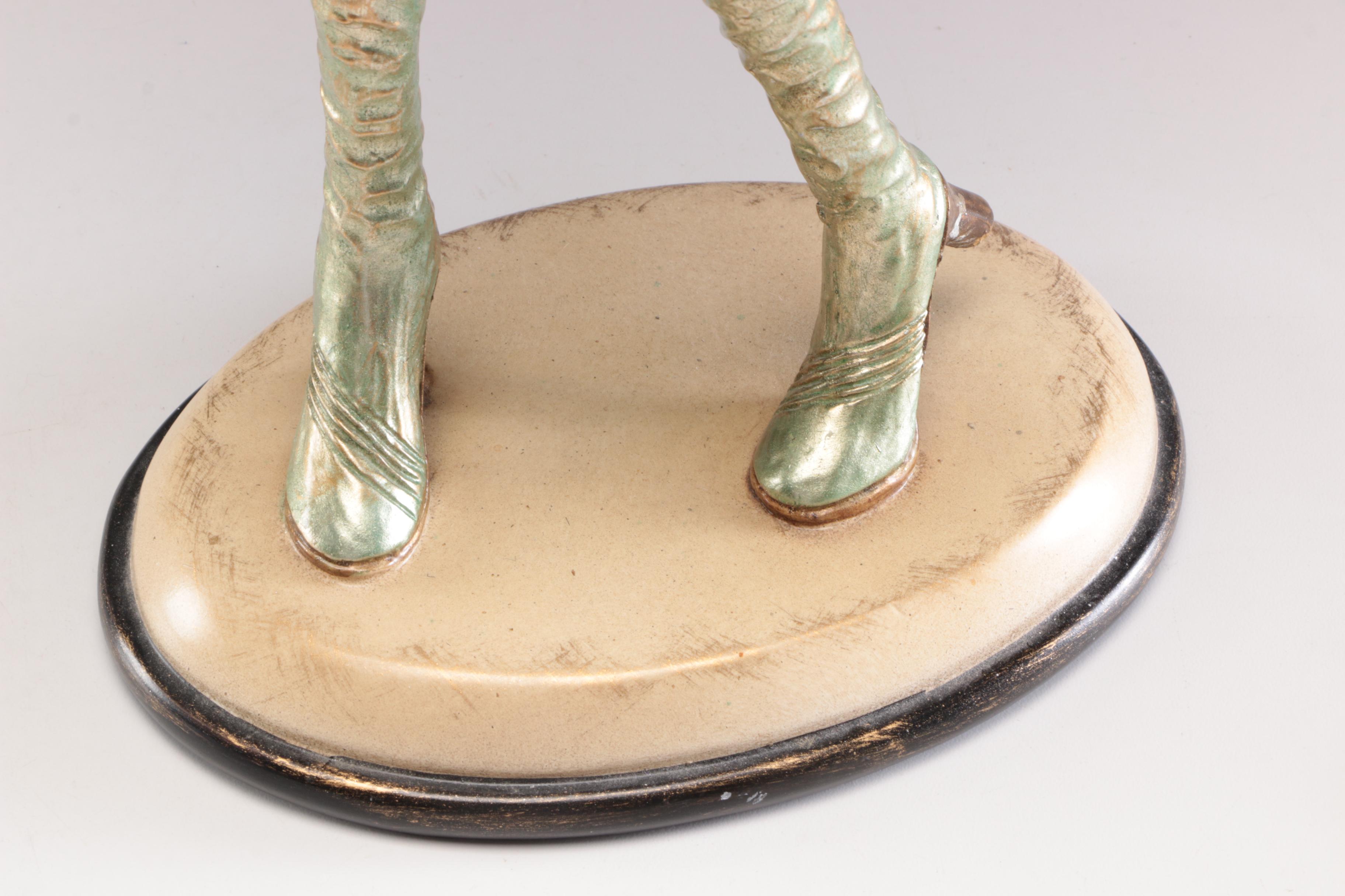 Painted Resin Woman Figurine