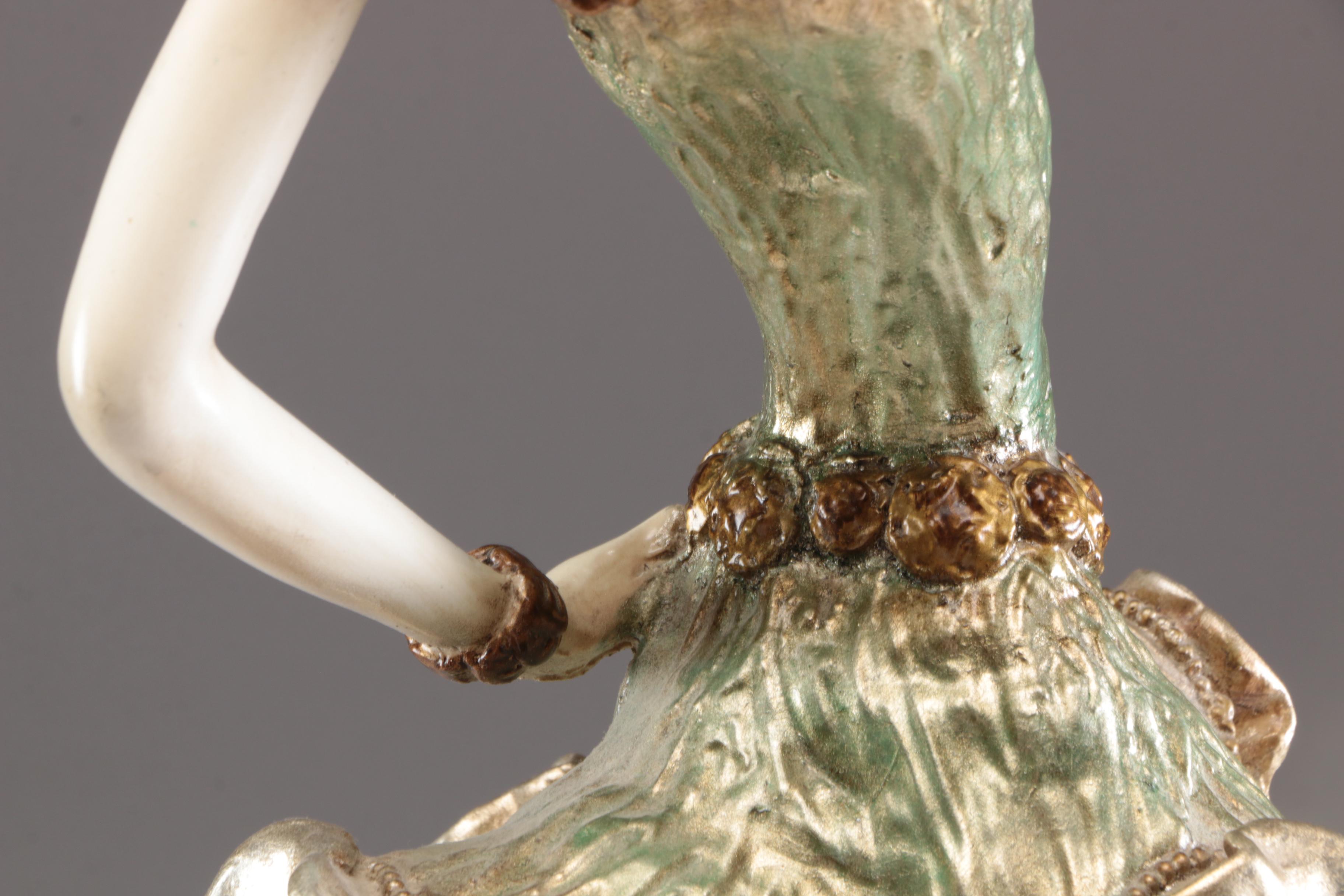 Painted Resin Woman Figurine