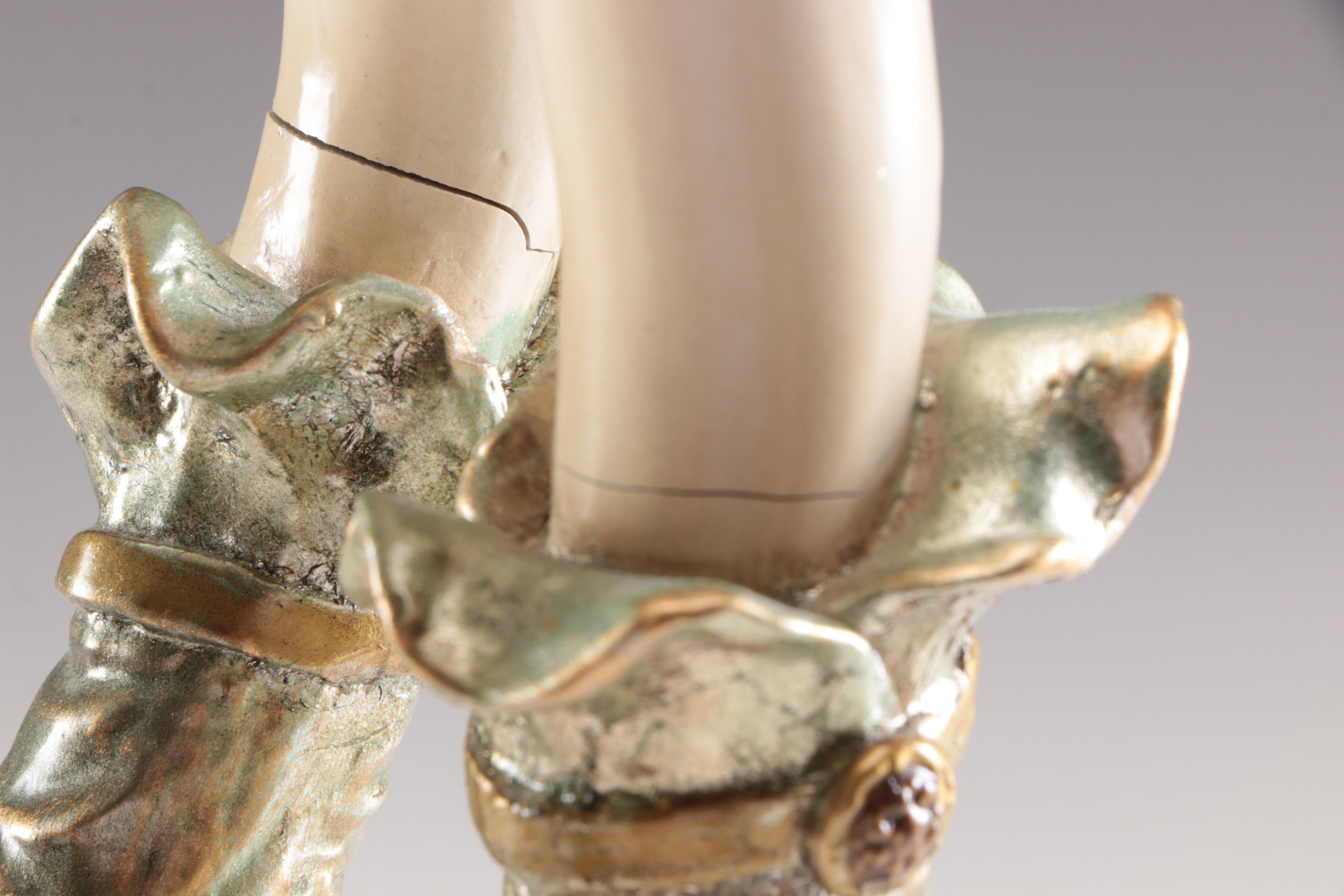 Painted Resin Woman Figurine