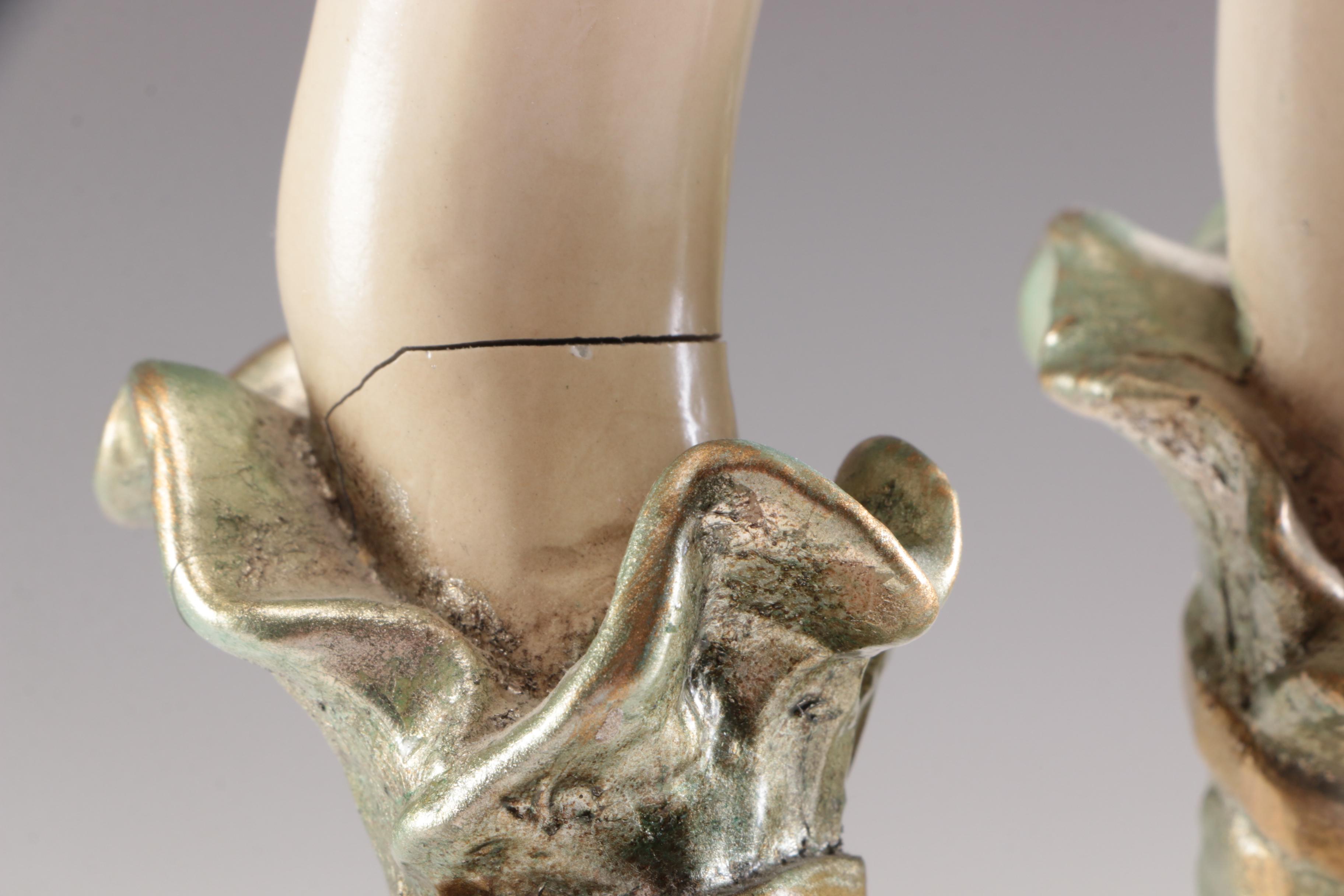 Painted Resin Woman Figurine