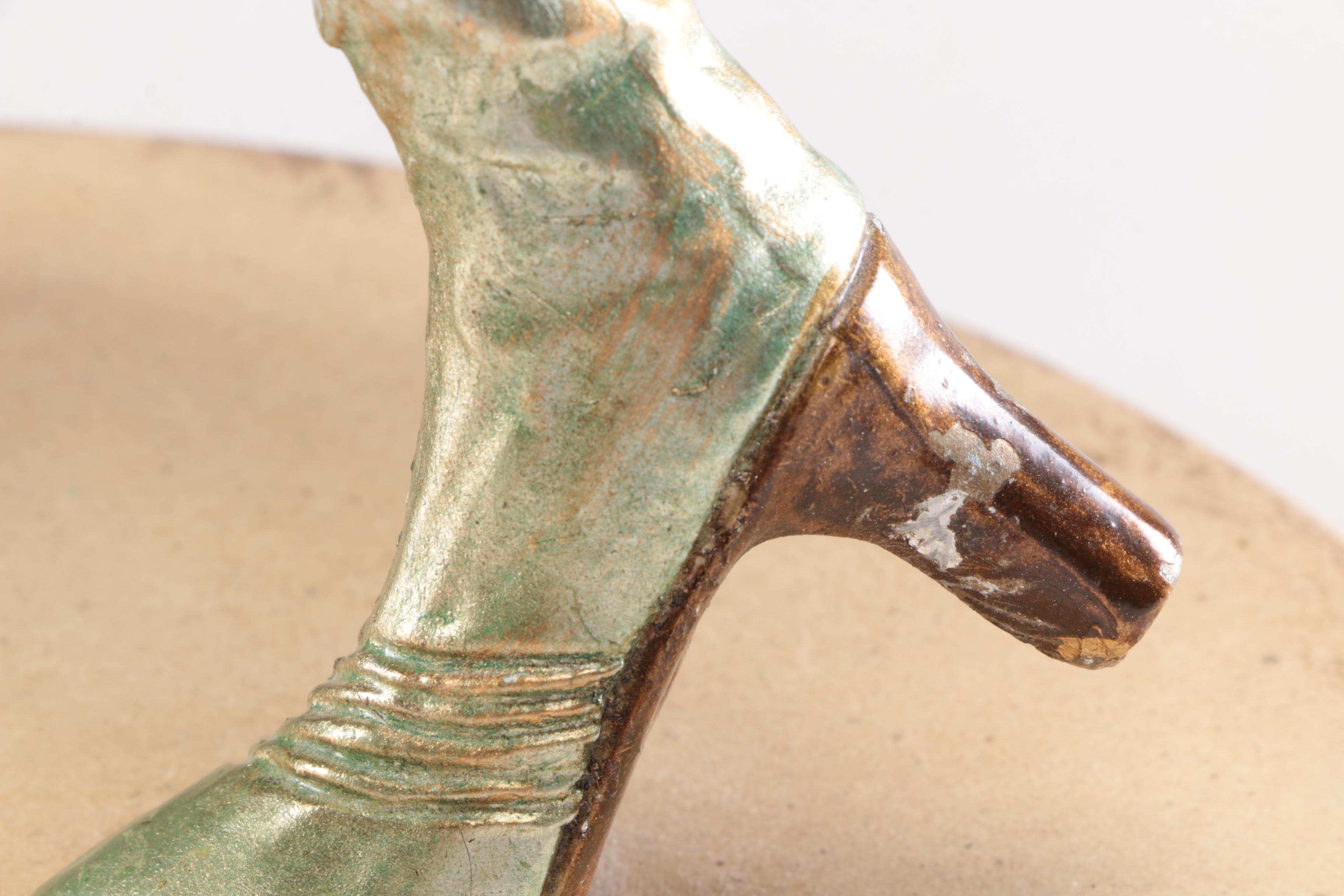 Painted Resin Woman Figurine