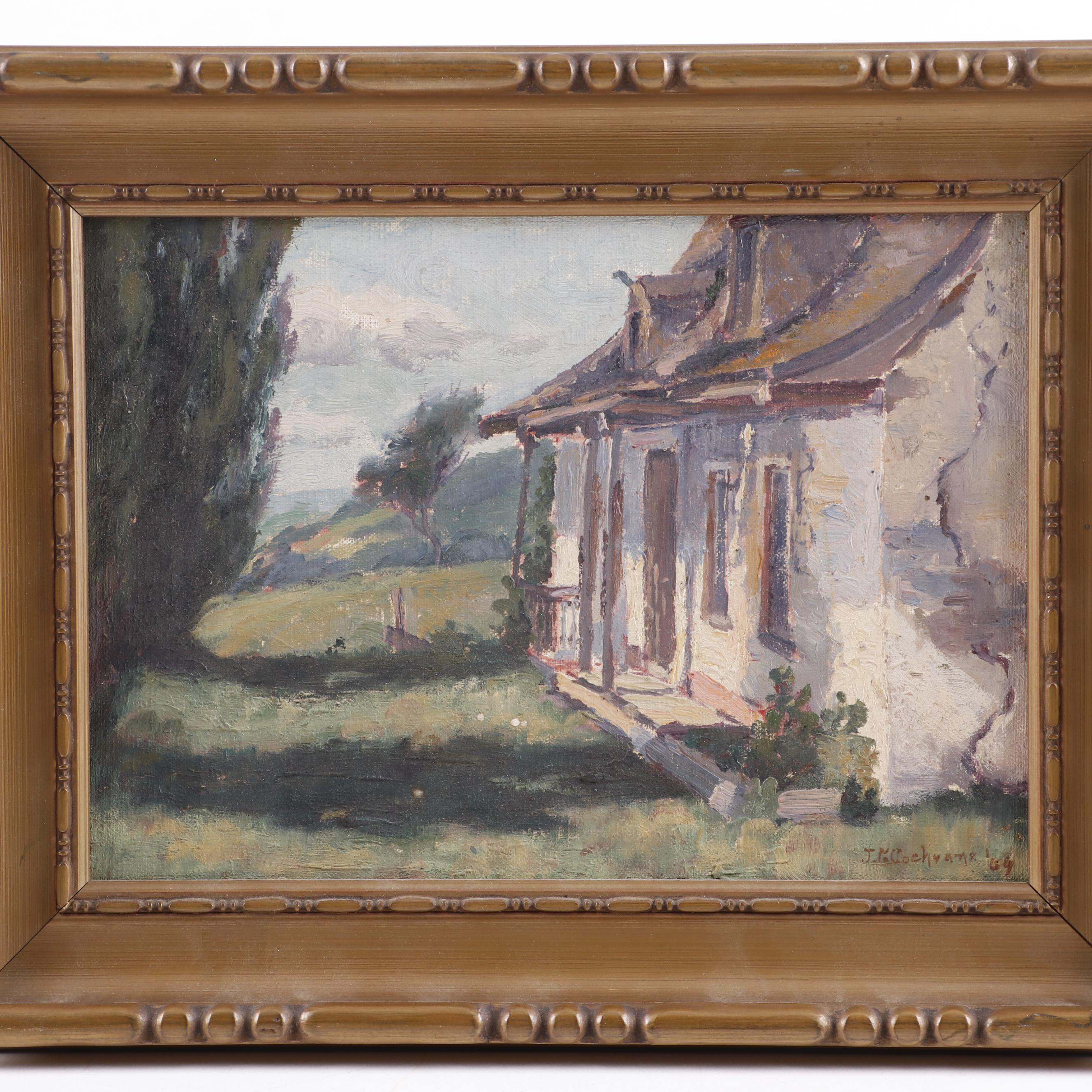 Josephine Cochrane Homestead Oil Painting