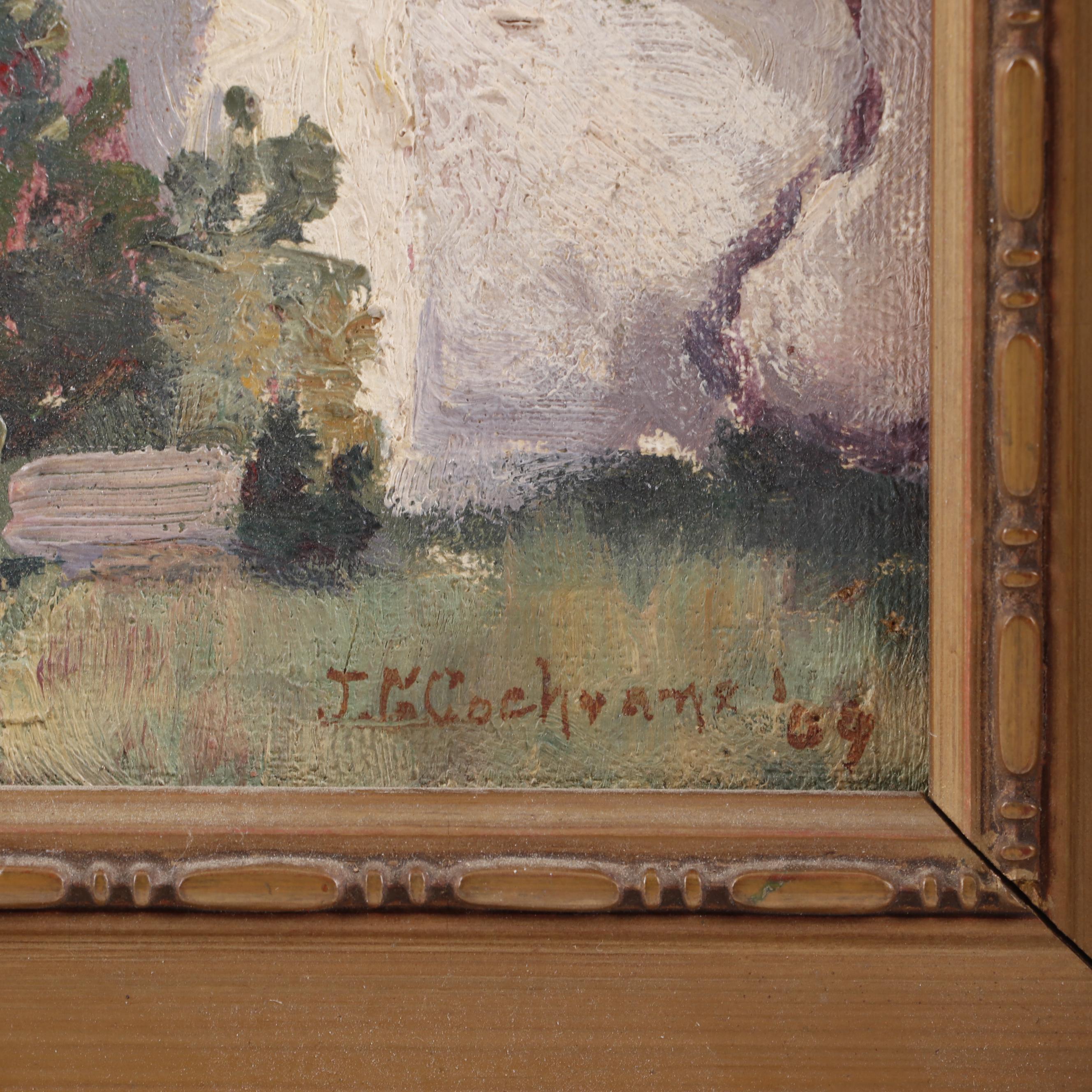 Josephine Cochrane Homestead Oil Painting