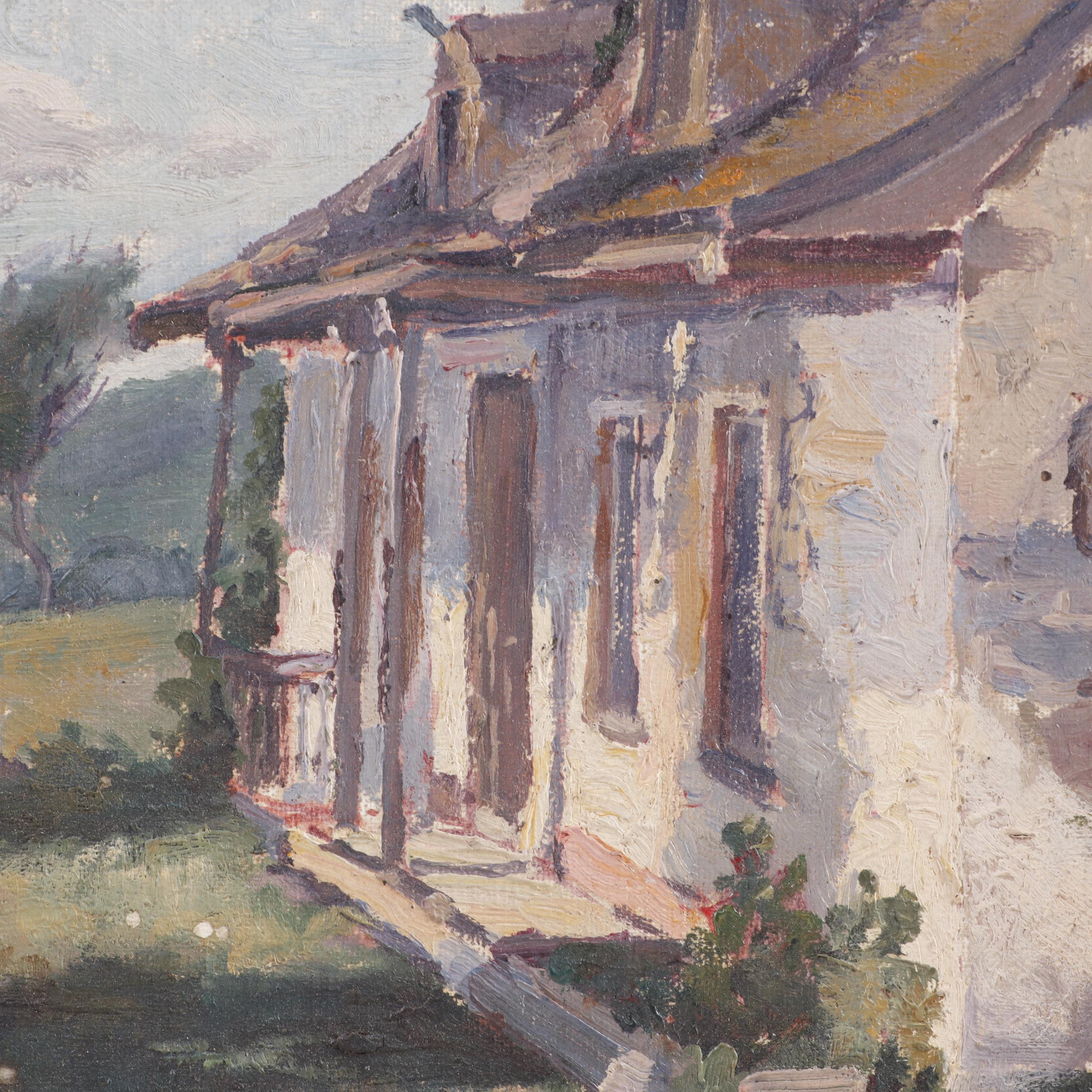 Josephine Cochrane Homestead Oil Painting