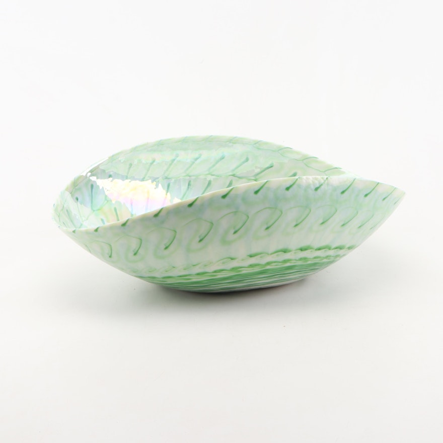 Ferro Murano Italian Art Glass Centerpiece Bowl