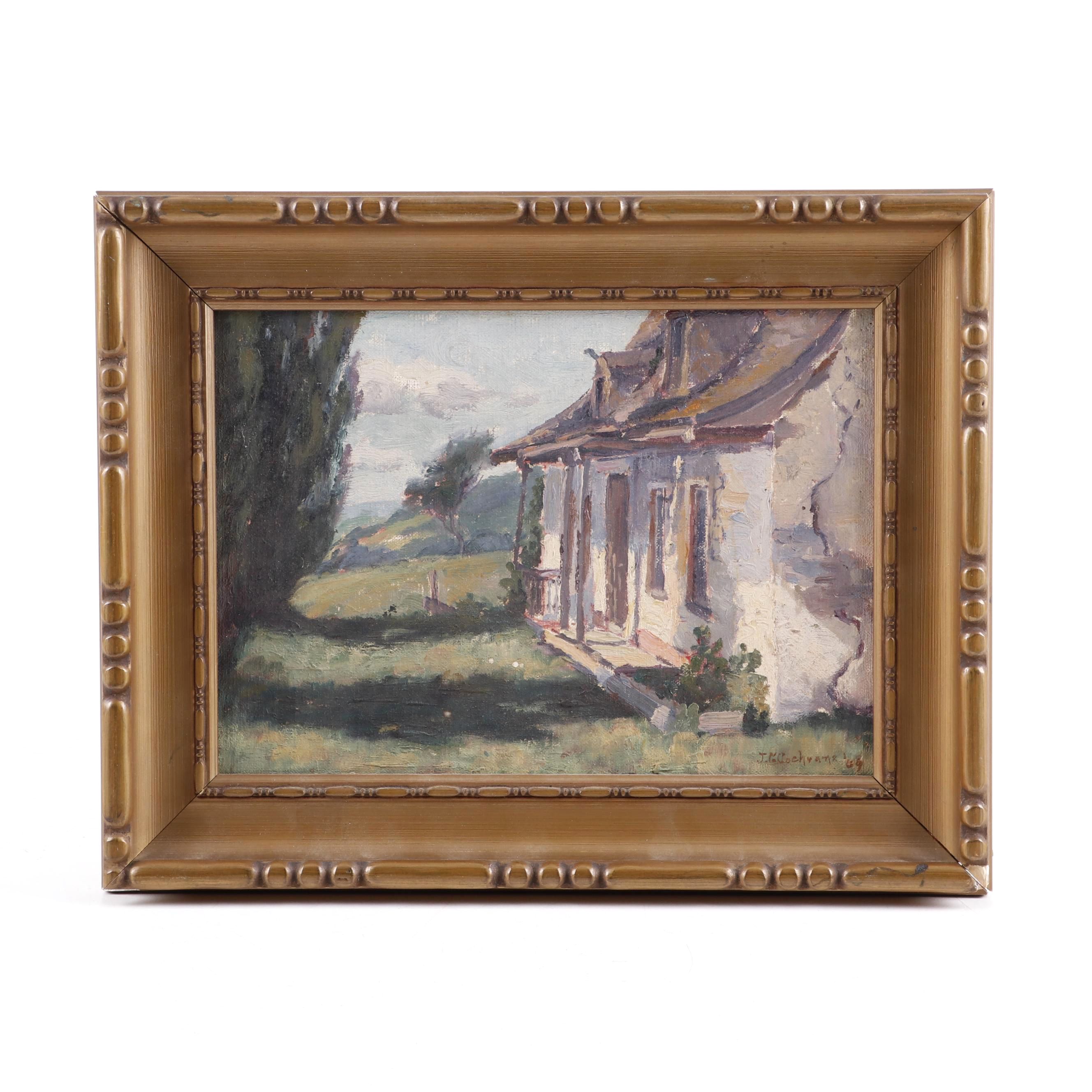 Josephine Cochrane Homestead Oil Painting