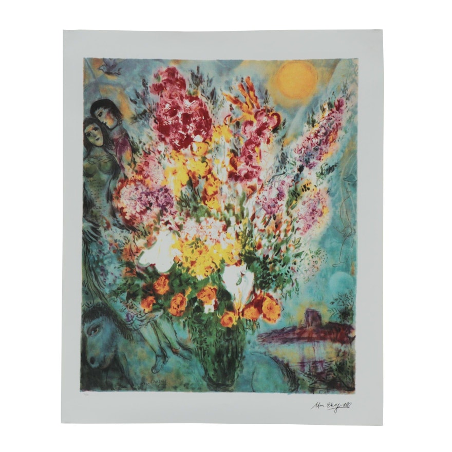 Giclée after Marc Chagall "Floral Bouquet"