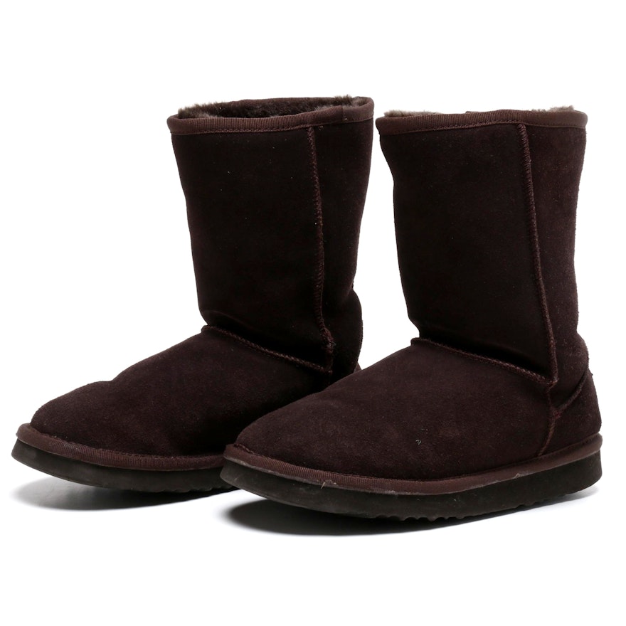 UGG Australia Brown Sheepskin and Shearling Lined Boots