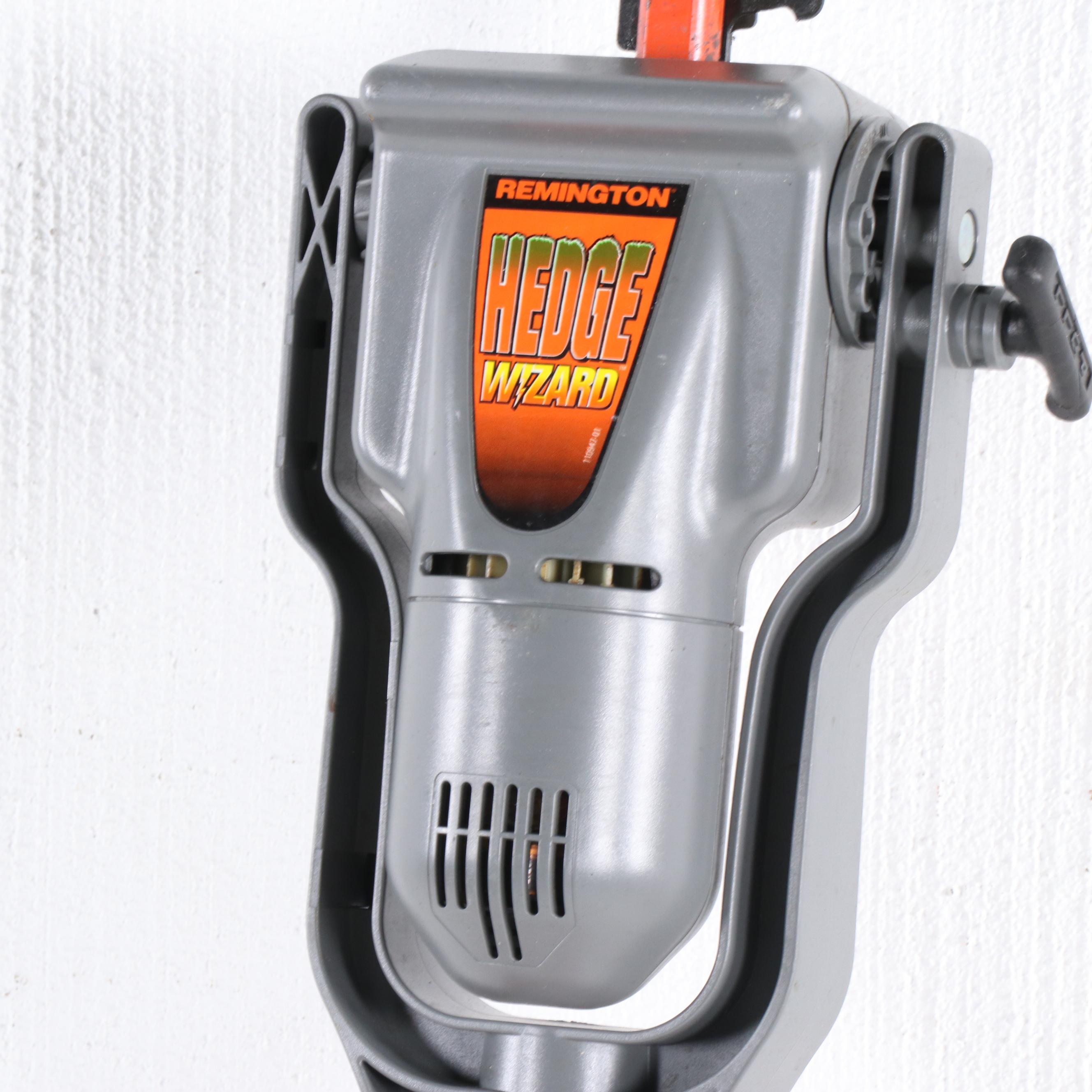 Remington Hedge Wizard Electric Pole Trimmer, Wheelbarrow and Axe