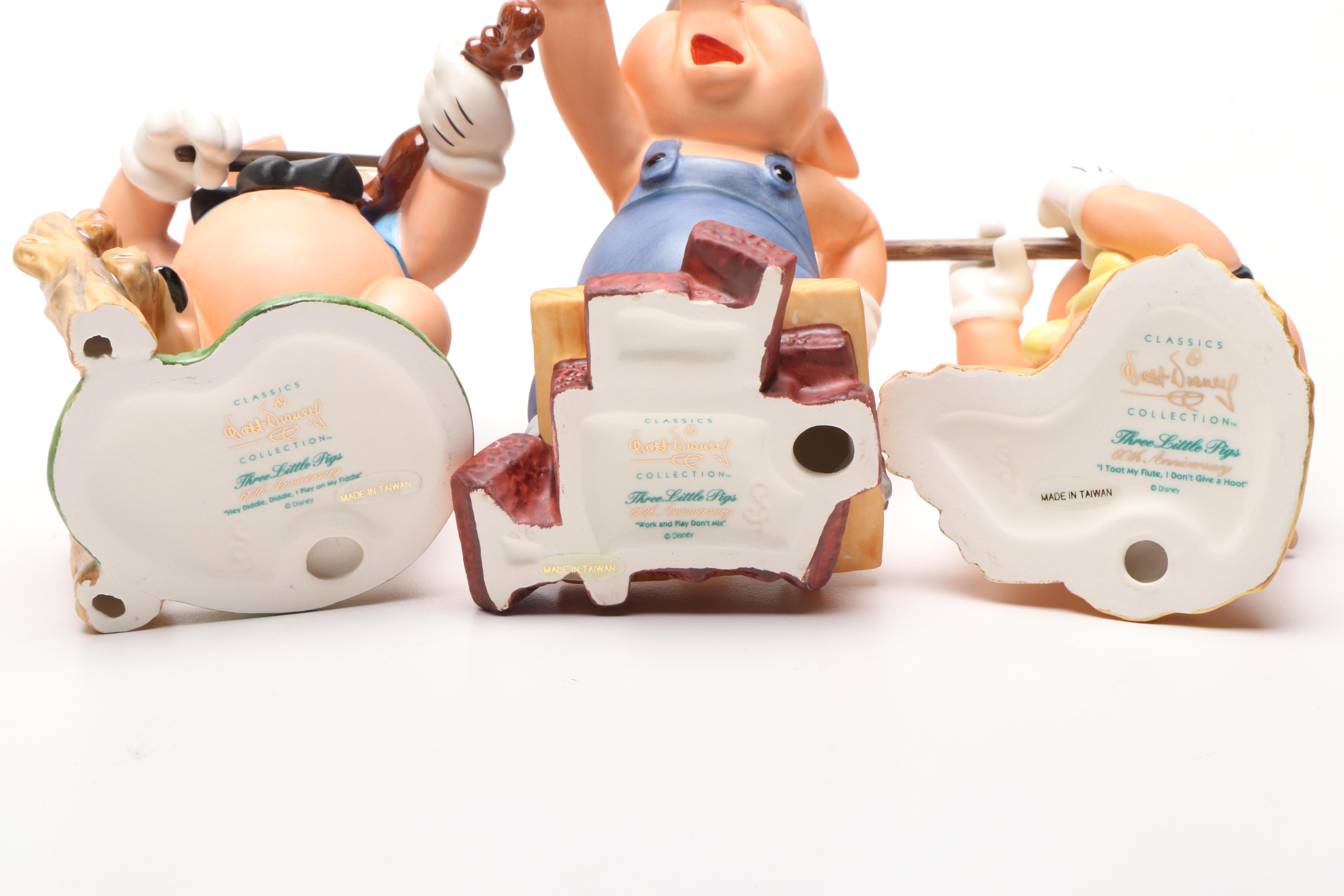 Walt Disney Classics Collection "Three Little Pigs" Figurines