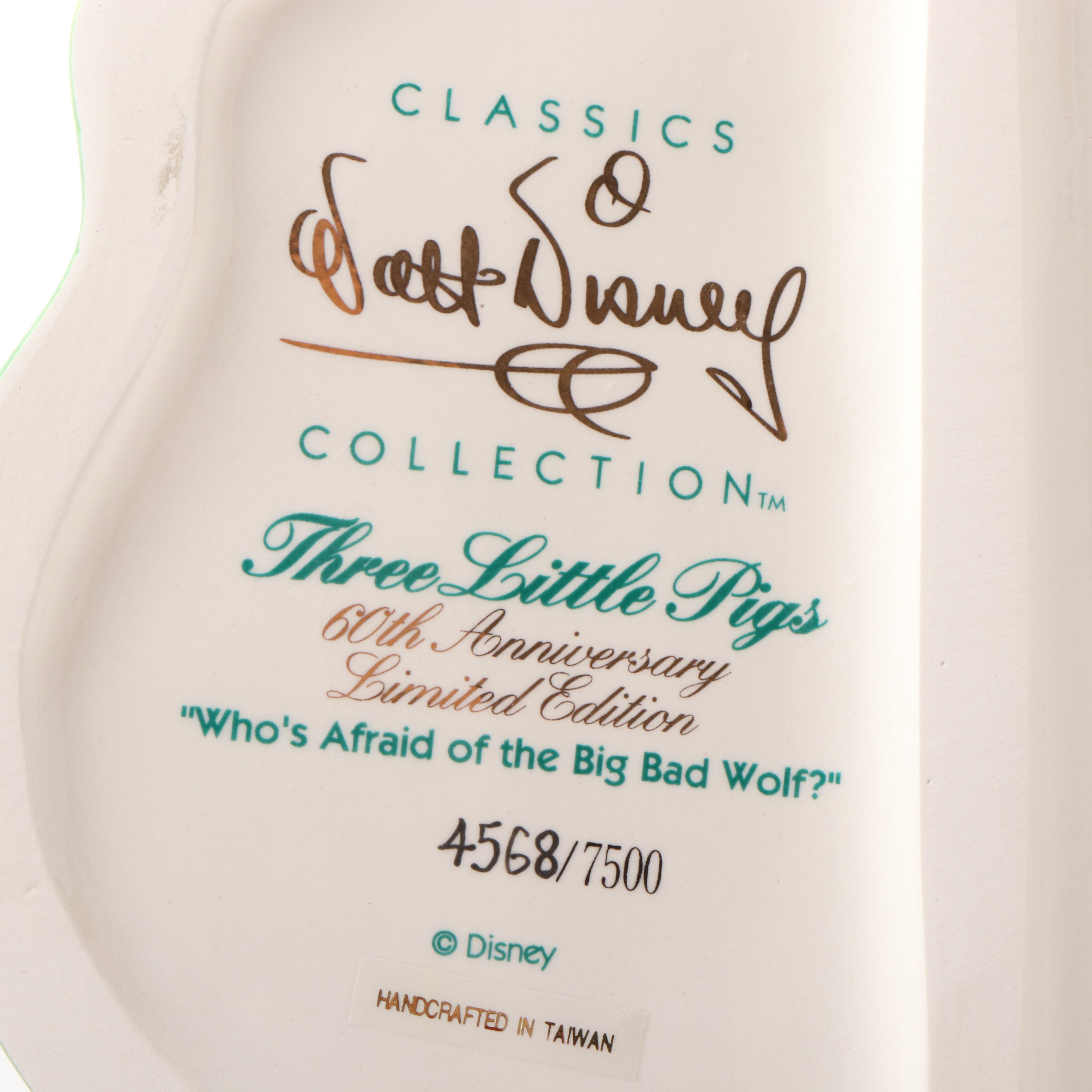 Walt Disney Classics Collection "Three Little Pigs" Figurines