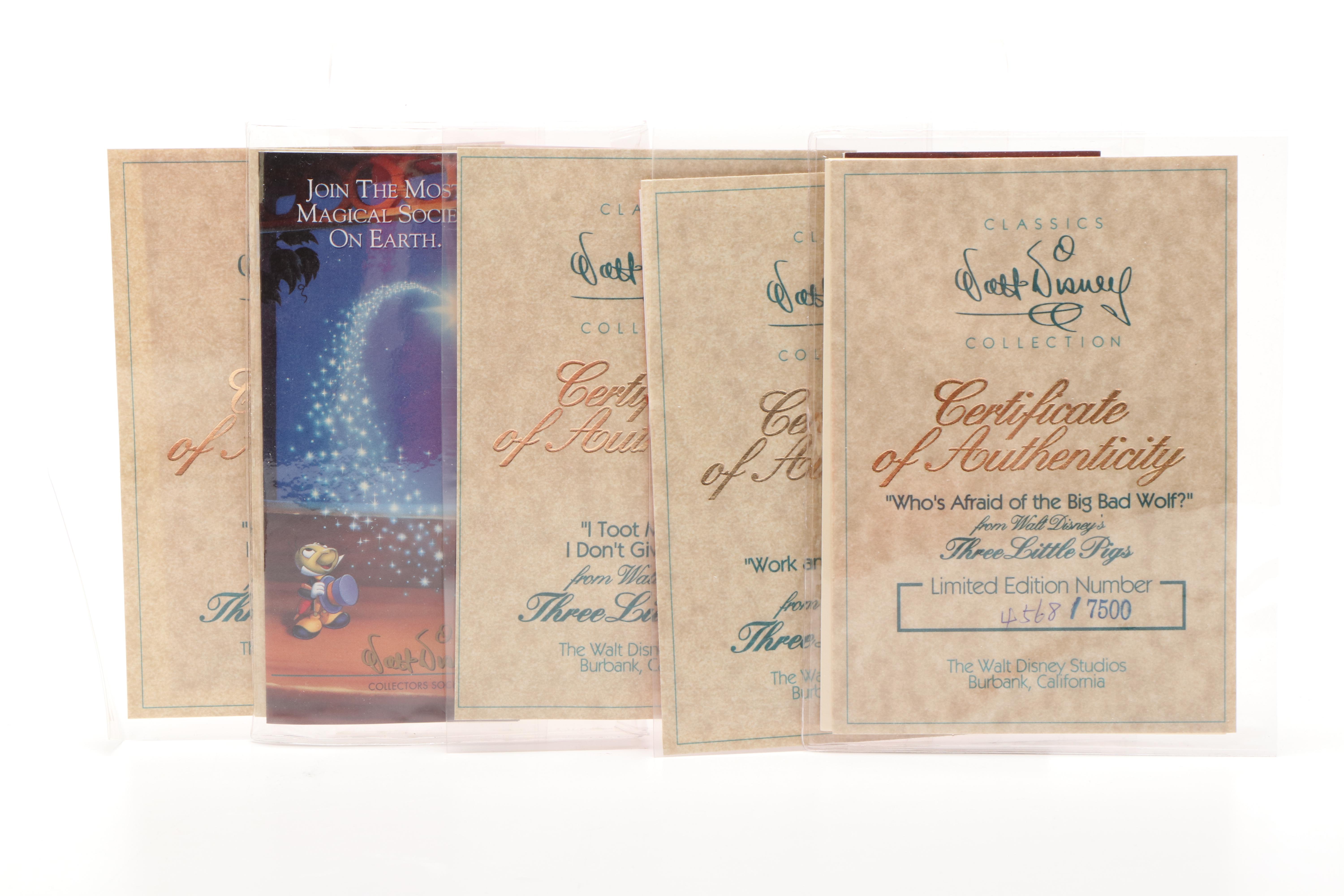 Walt Disney Classics Collection "Three Little Pigs" Figurines