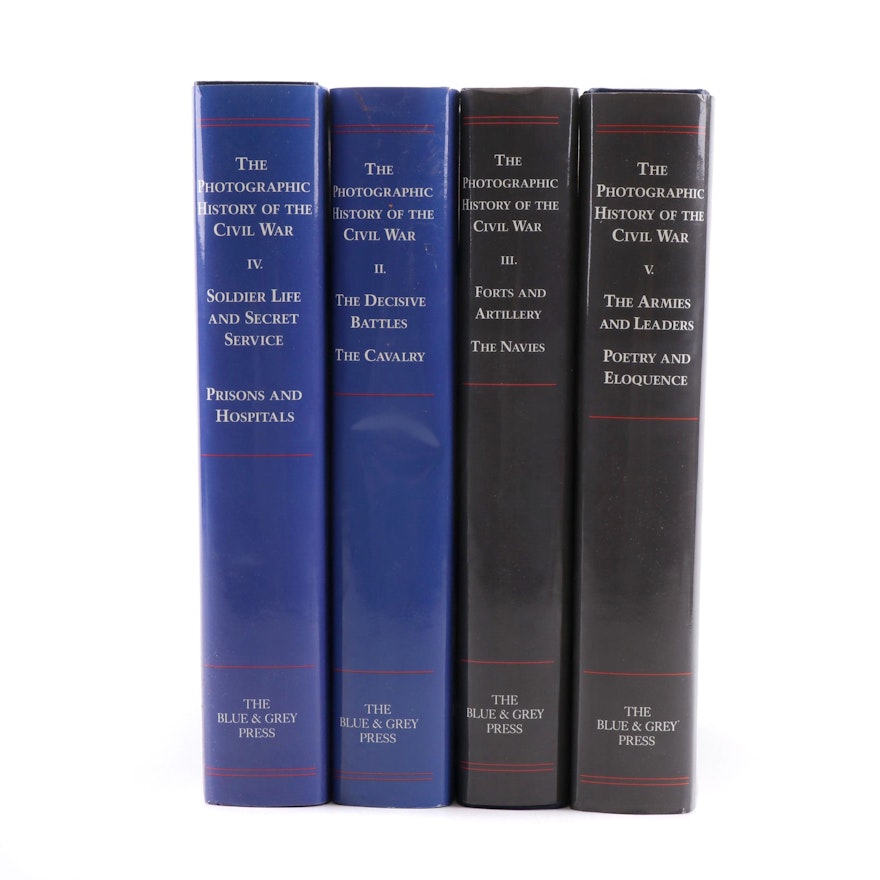 "The Photographic History of the Civil War" Four Volume Partial Set