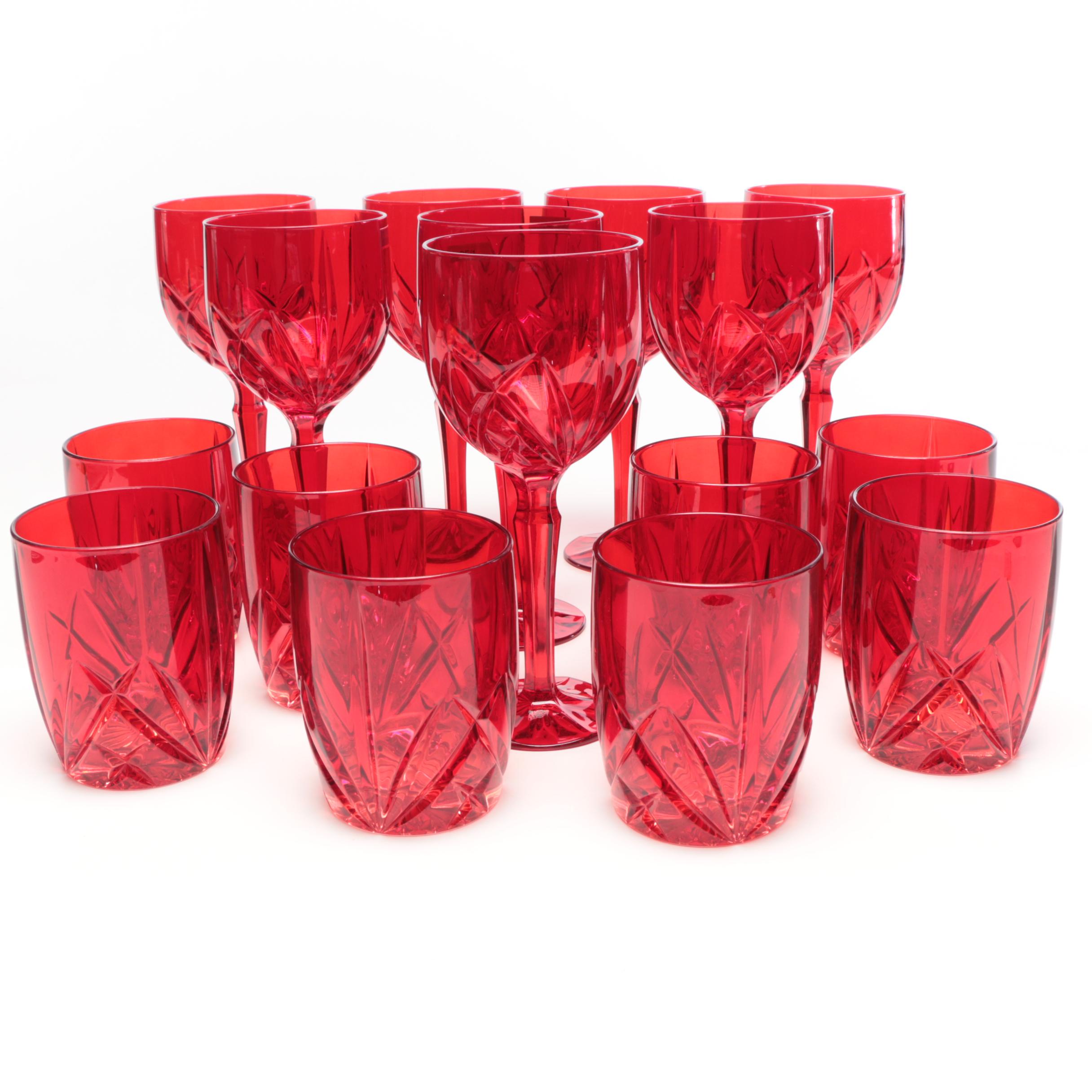 Marquis by Waterford Crystal "Brookside" Wine and Double Old Fashioned Glasses