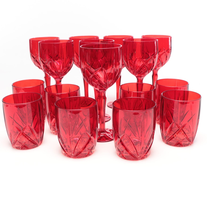 Marquis by Waterford Crystal "Brookside" Wine and Double Old Fashioned Glasses