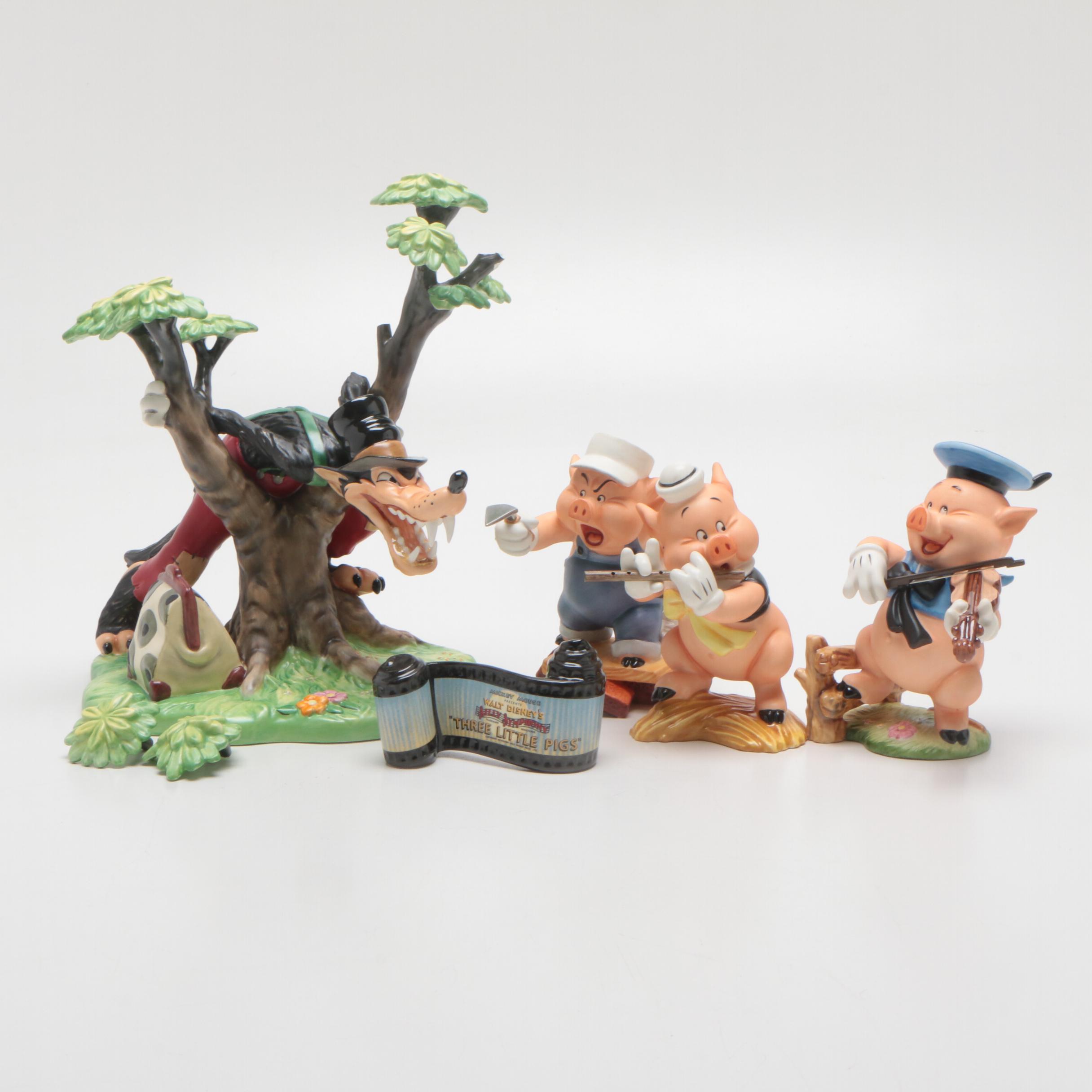 Walt Disney Classics Collection "Three Little Pigs" Figurines