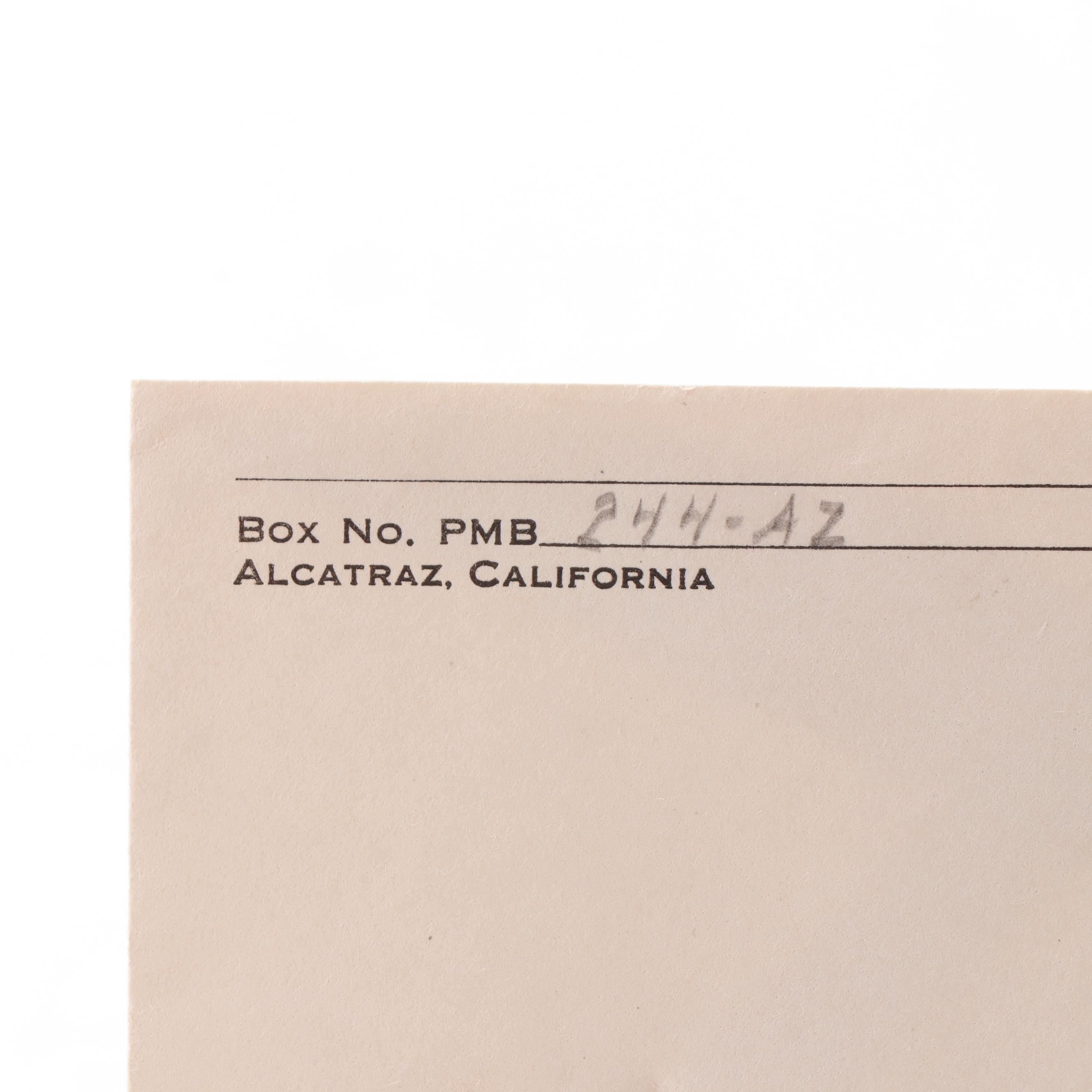 Prison Escape Convict Henri Young Alcatraz Postal Cover, 1941