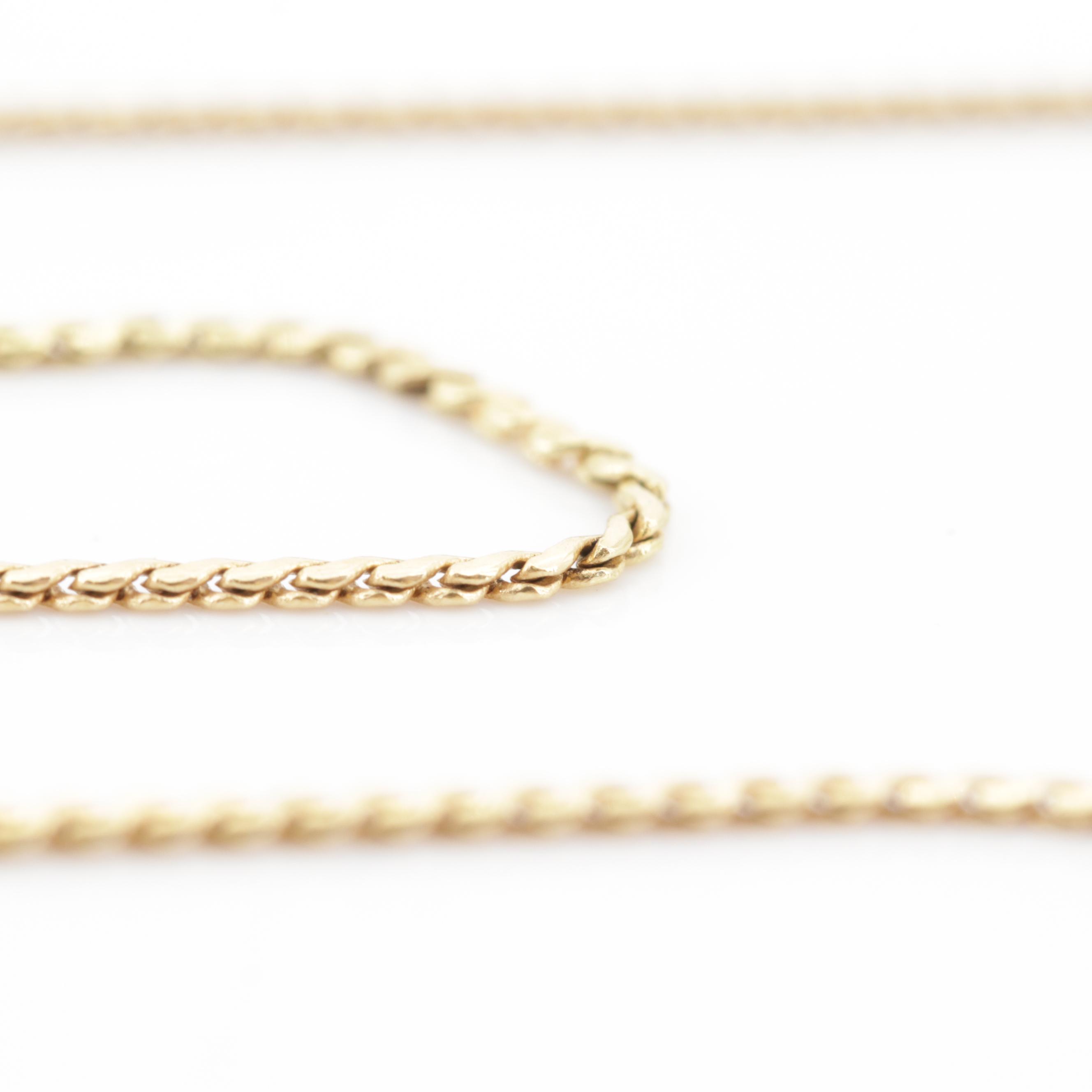 18K Yellow Gold "S" Link Chain